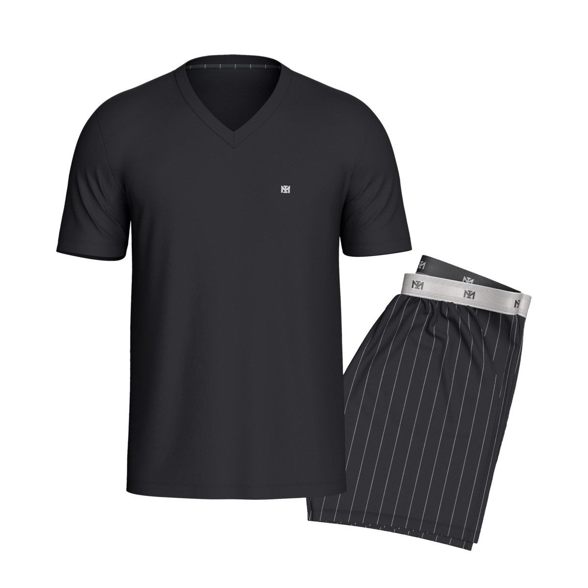 IMPETUS Pyjama IM1512M8900 Herren Schlafanzug, Zweiteiler, Nachtwäsche, Nachtgewand, Nachtzeug