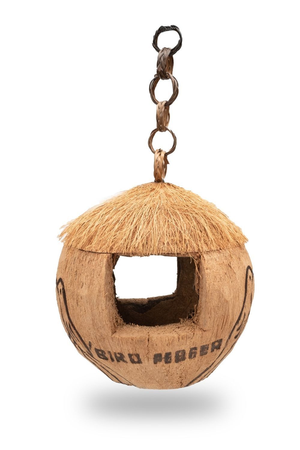 Bastelnaturmaterial Kokos Vogelhaus Natur Größe ca. 13-15cm Vogelnest