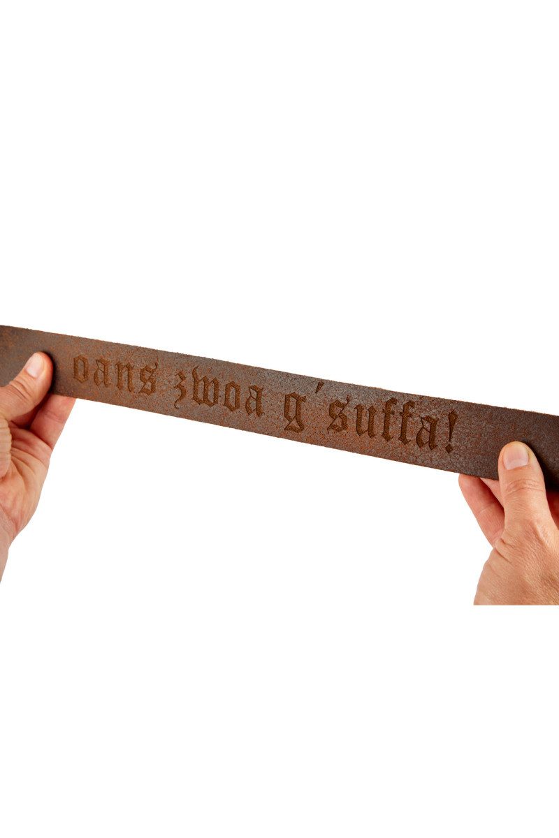 CASSANDRA Ledergürtel Trachtengürtel - GSUFFA - braun