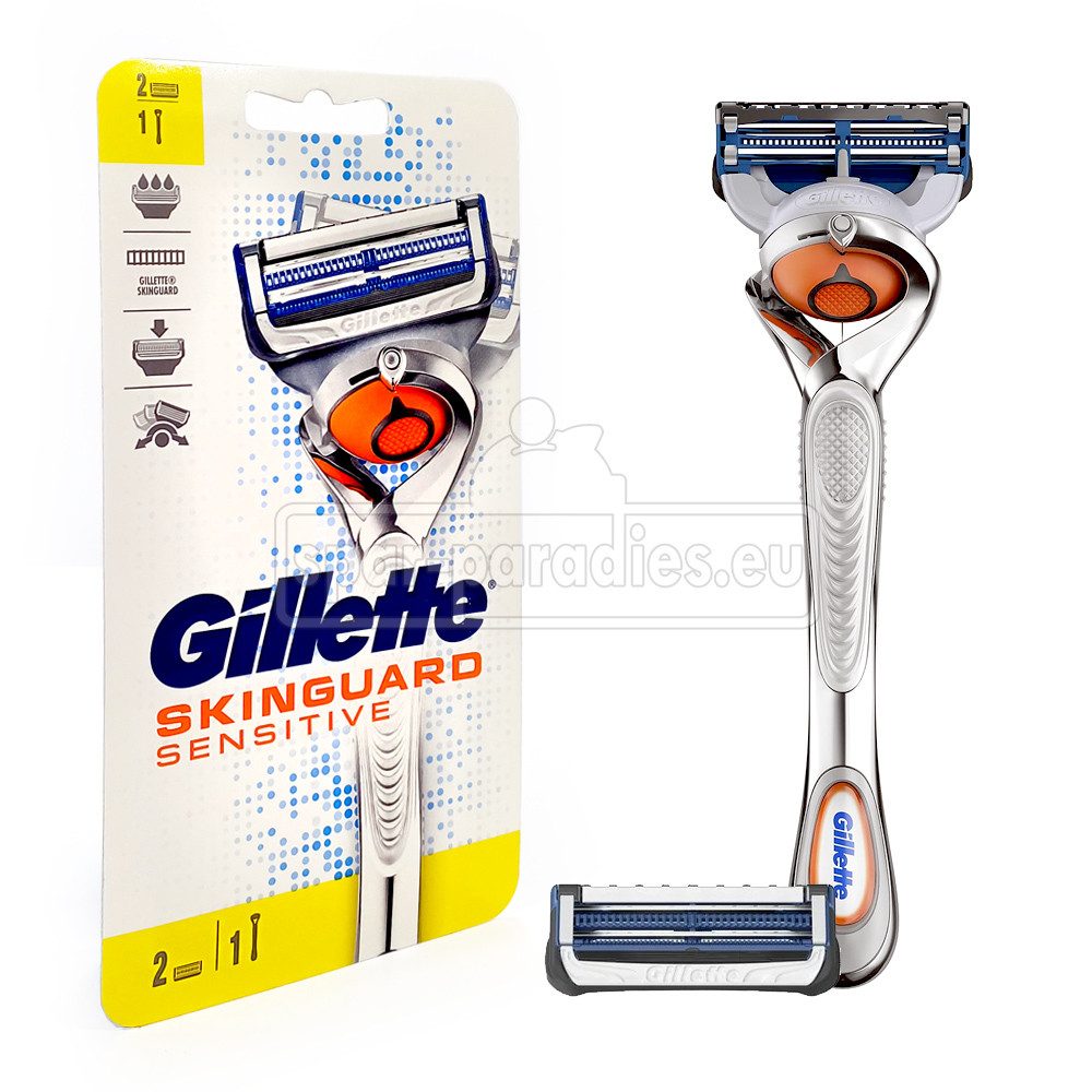 Gillette Nassrasierer Gillette SkinGuard Sensitive FlexBall Rasierer + extra Rasierklinge