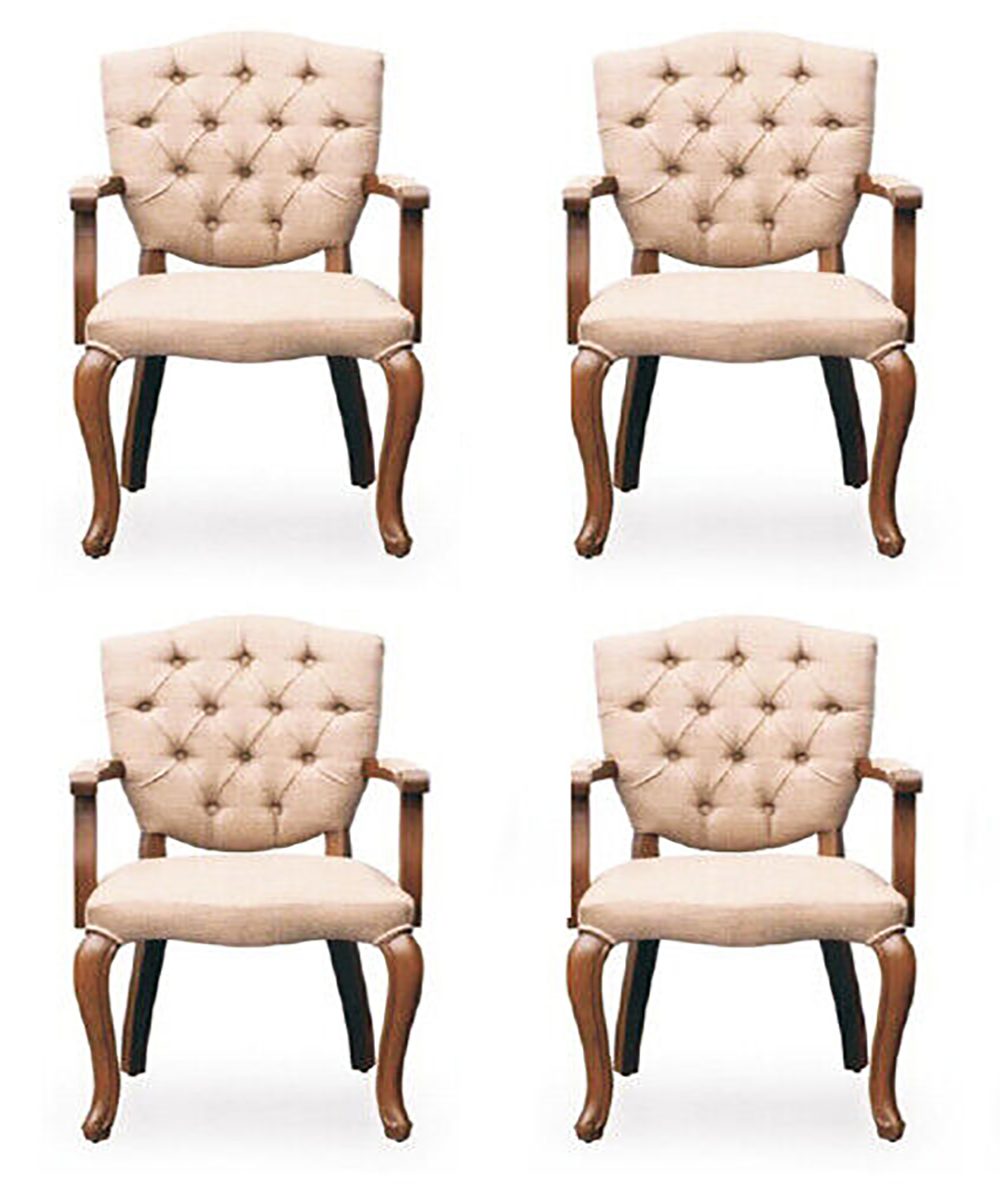 JVmoebel Esszimmerstuhl Esszimmer Stuhl Garnitur Sessel Design 4x Стулья Gruppe Set Sofort (4 St), Made in Europa