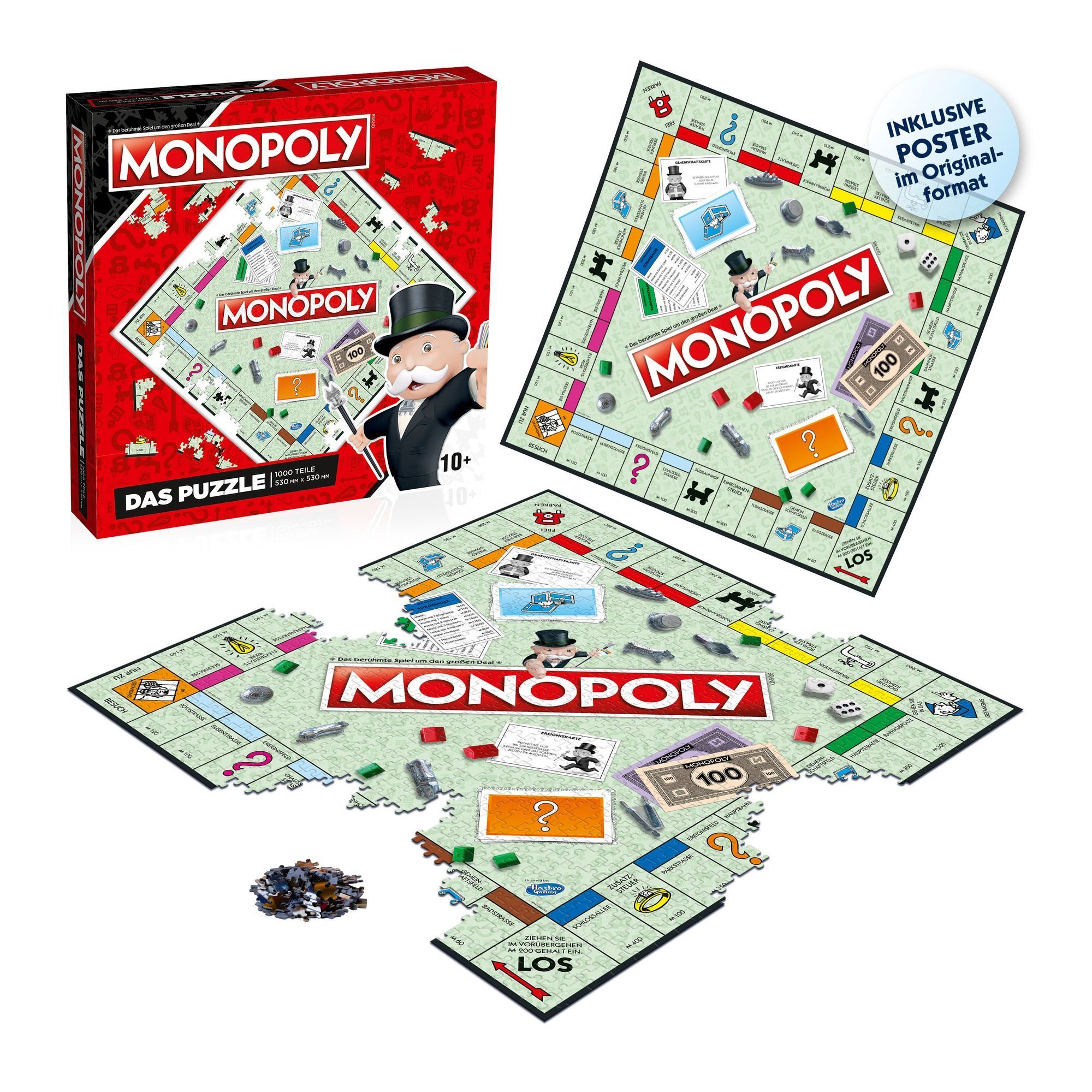 Das Monopoly Puzzleteile No. 1000 - Winning Puzzle 1000 Puzzle 9 Original Teile, Moves