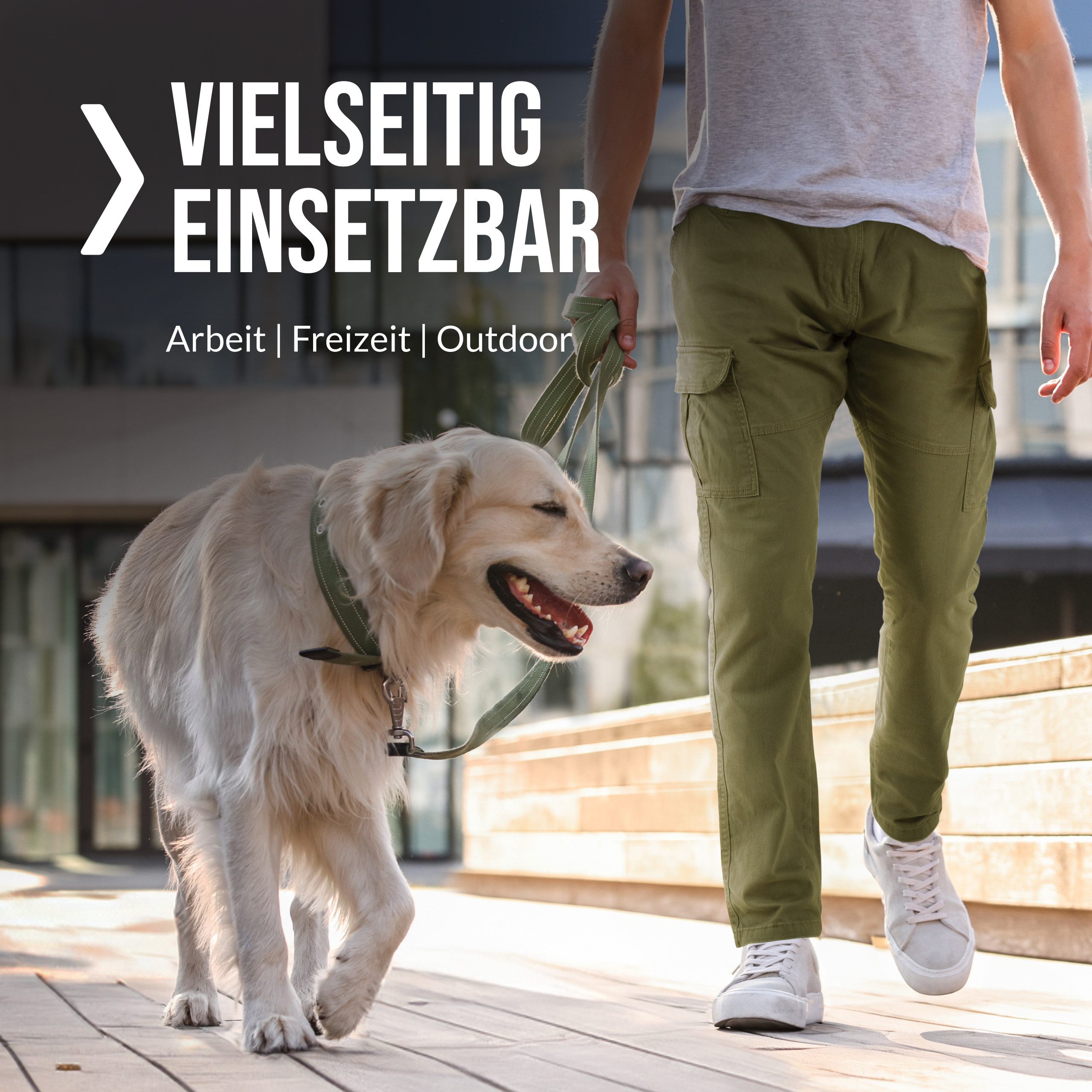 INDICODE Cargohose Herren William Cargo Hose Herrenhose mit 7 Taschen, inkl. Gürtel