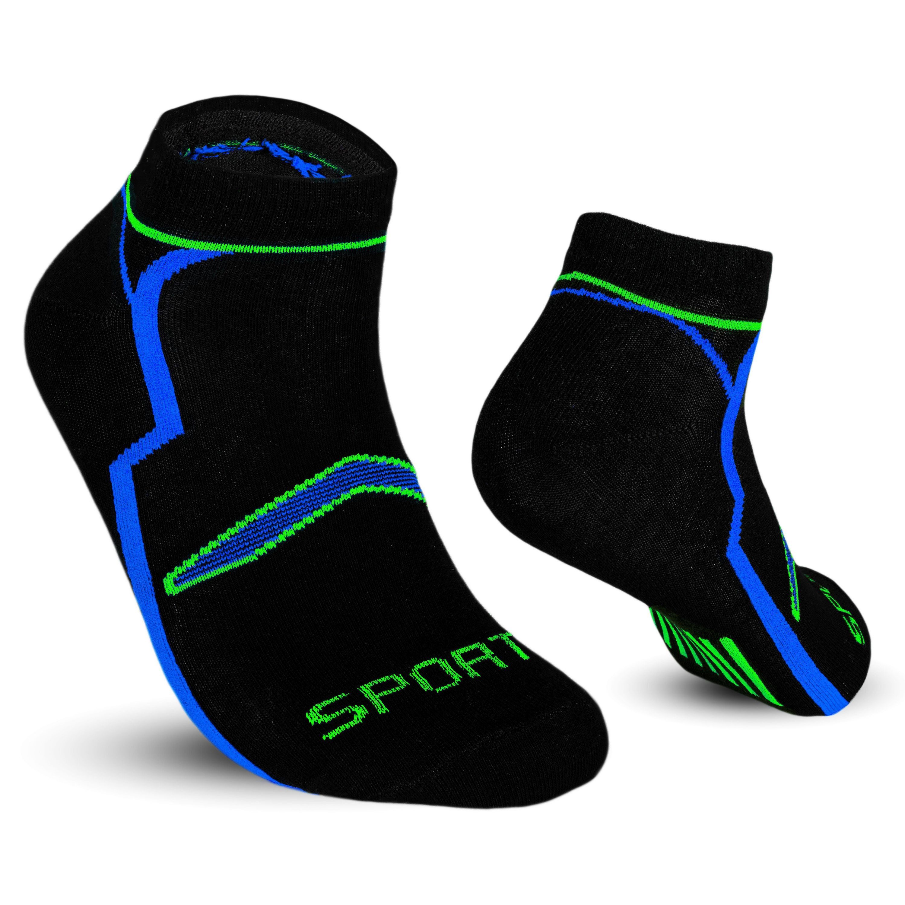 TEXEMP Sneakersocken 12 Paar Sneaker Socken Herren & Damen Füßlinge Baumwolle Freizeit Kurz (12-Paar) Atmungsaktiv