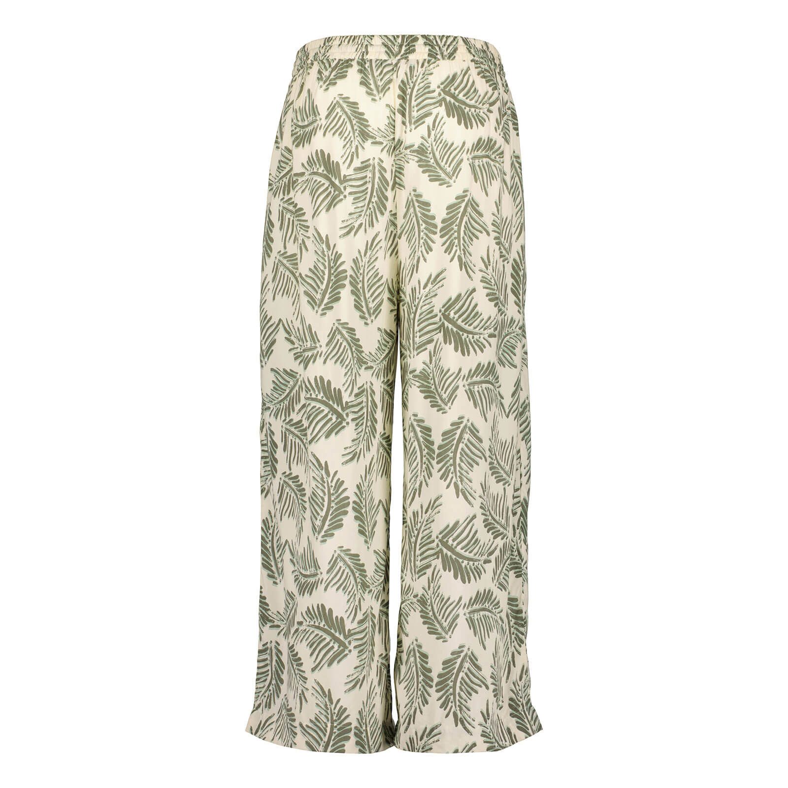 Blue Seven Strandhose 186205 Damen Hose Allover-Print Floral mit Tunnelzug - Sommerhose Weites Bein