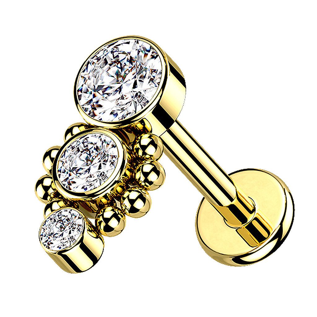Taffstyle Piercing-Set Piercing Labret Monroe Stecker günstig online kaufen