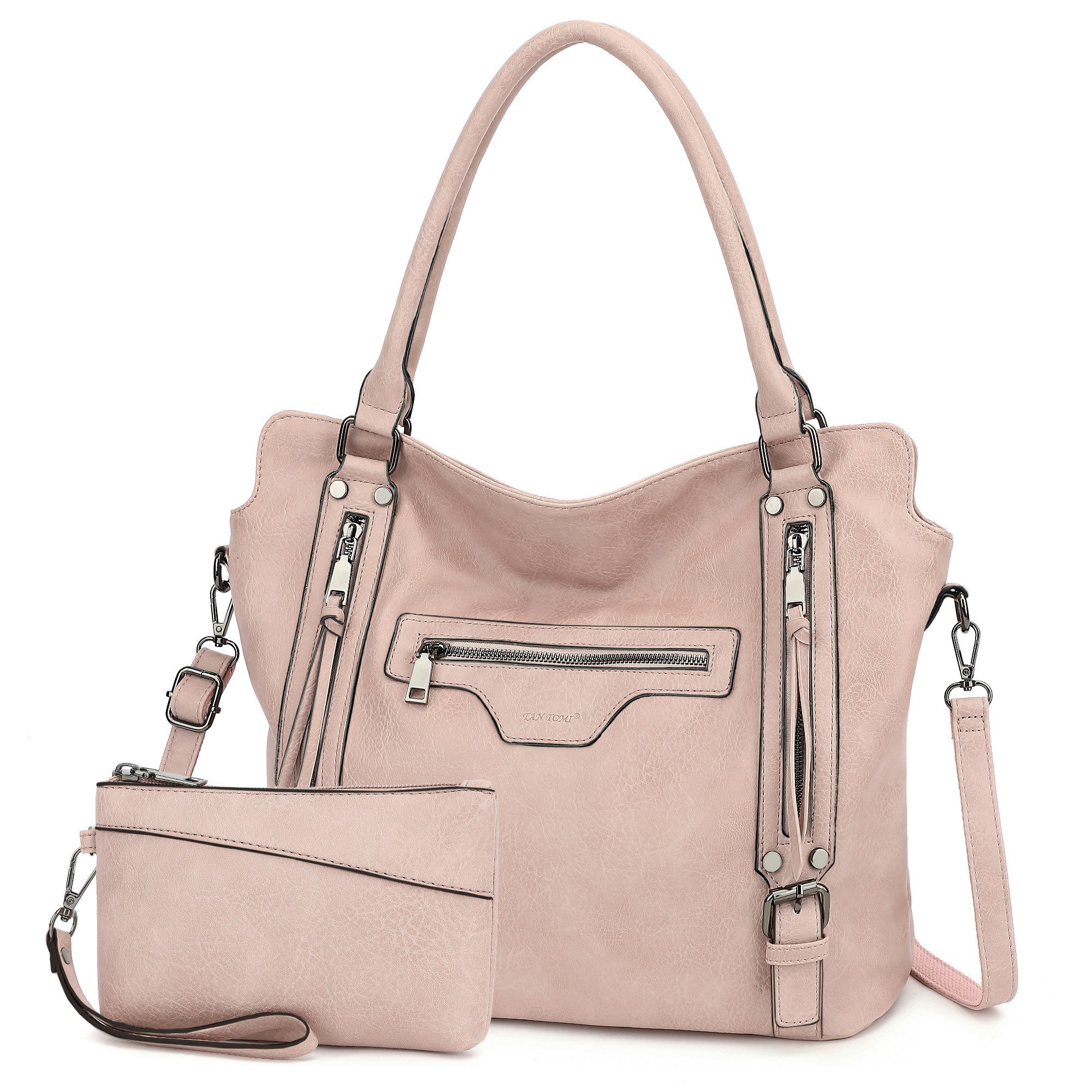 Handtasche Damen Shopper - Set Schultertasche Henkeltasche Umhängetasche
