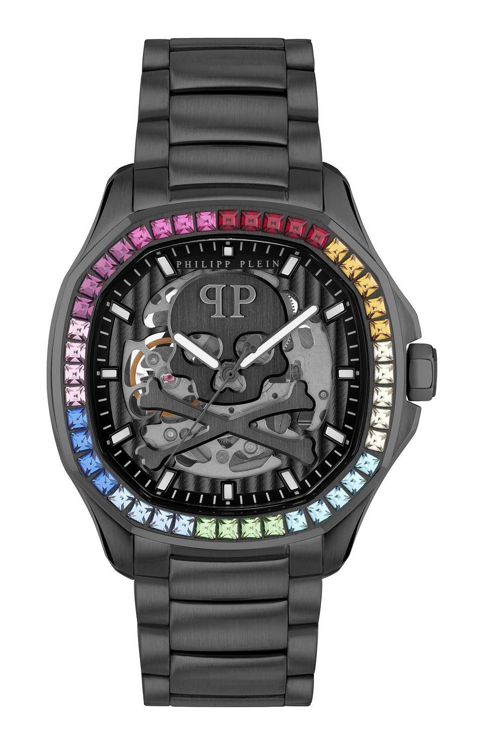 PHILIPP PLEIN Automatikuhr $keleton $pectre Rainbow bunt, schwarz