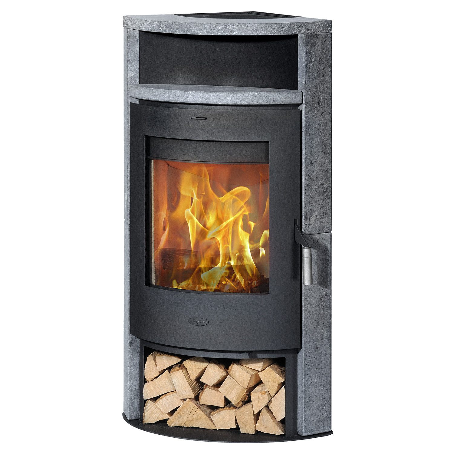 Kaminofen Fireplace Samba Kaminofen Stahl Schwarz Speckstein