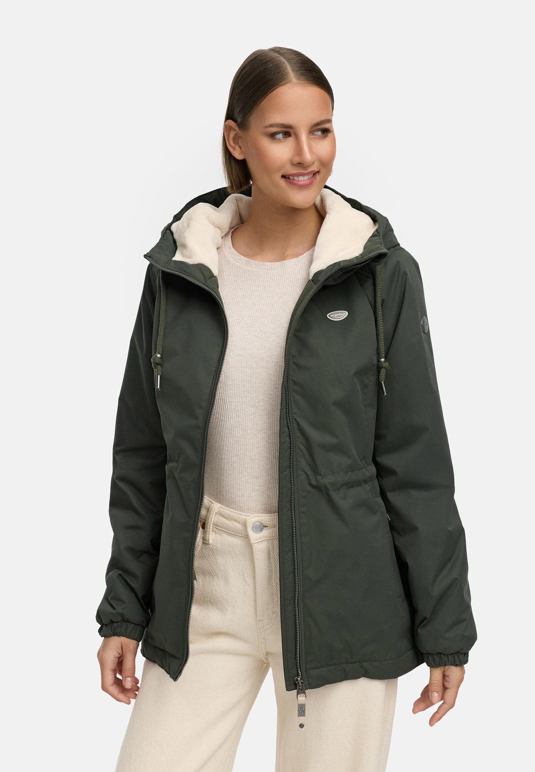 Ragwear Winterjacke Dankka Warm Wasserdichte weiche Damen Jacke für den Winter