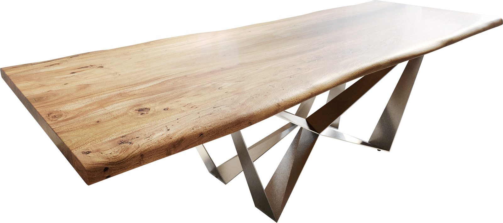 DELIFE Esstisch Edge, Akazie Natur 260x100 günstig online kaufen
