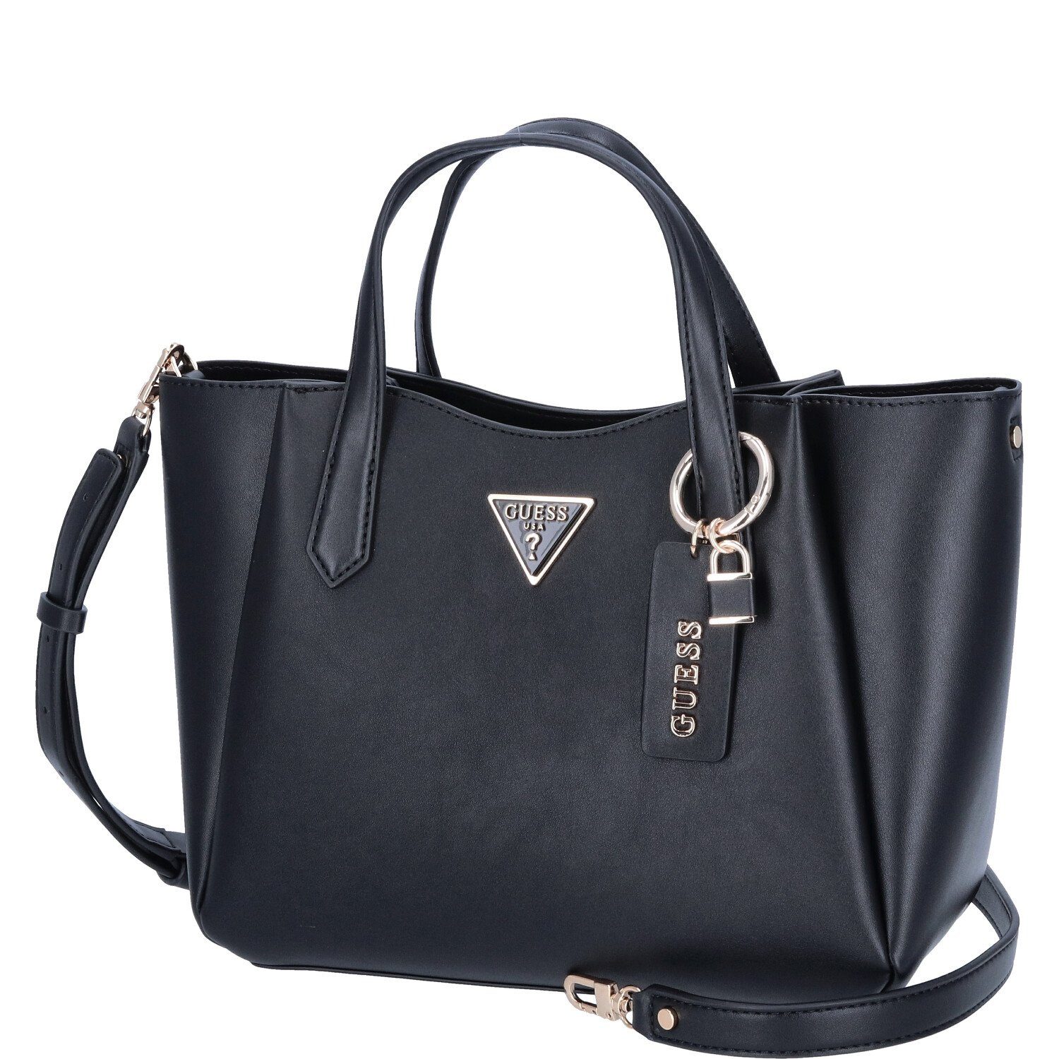 Guess Umhängetasche GUESS Damen Handtasche Iwona Black (1, 1-tlg., 1)