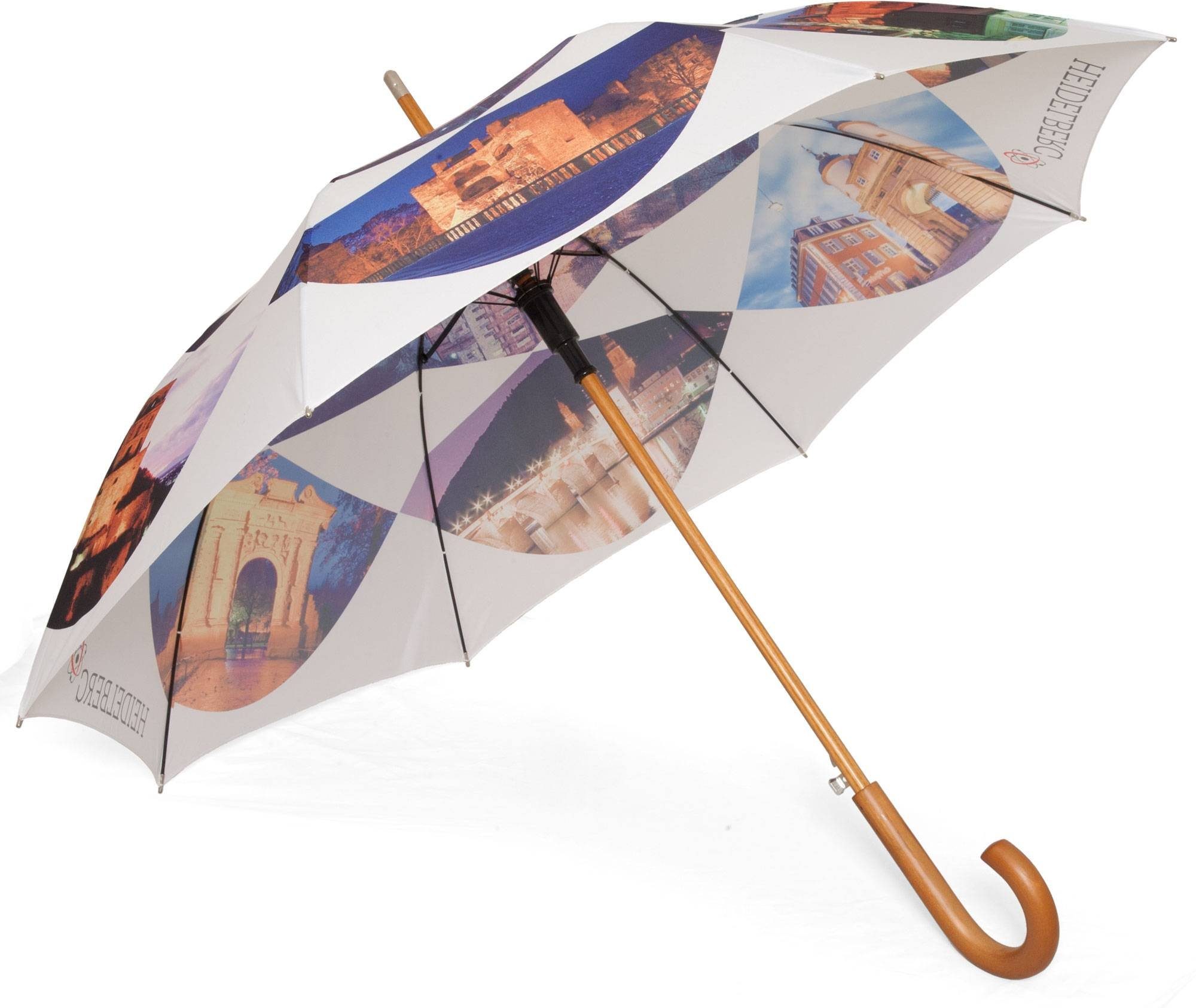 ROSEMARIE SCHULZ Heidelberg Regenschirm Motiv Heidelberg, Solider Regenschirm mit Stockregenschirm Stockschirm