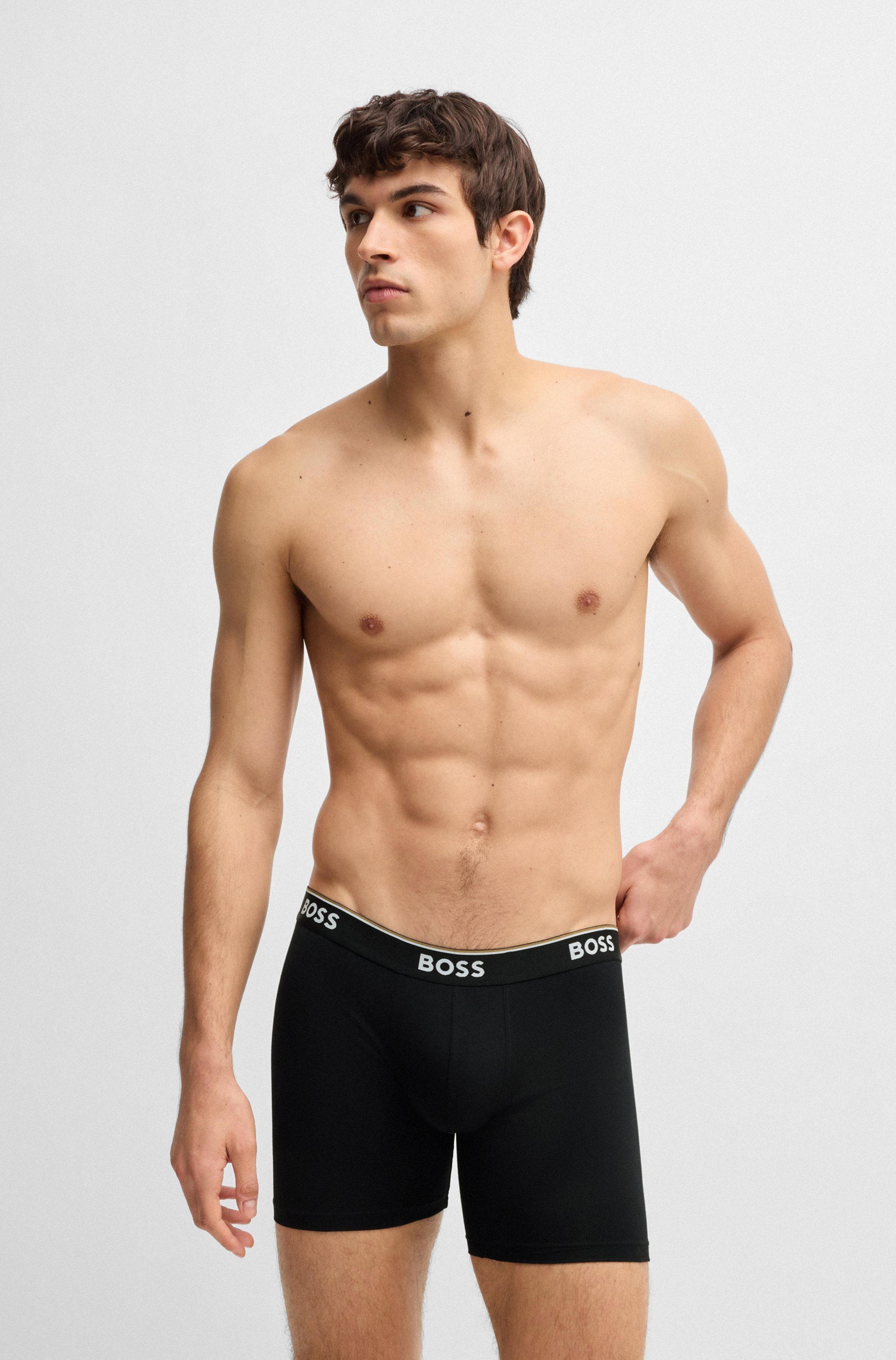 BOSS Boxershorts BoxerBrLong 3P Power günstig online kaufen