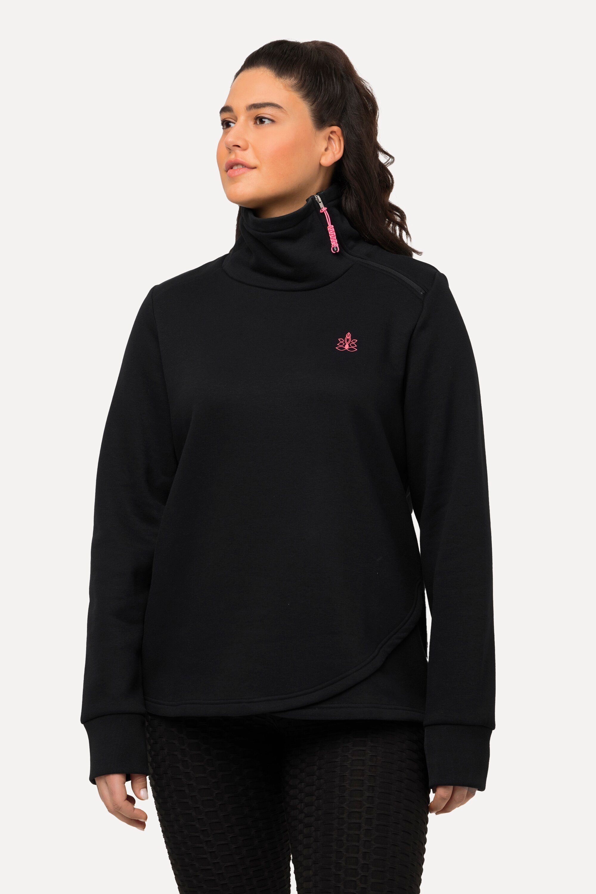 Sweatshirt Sweatshirt Stehkragen Zipper Mandala Langarm