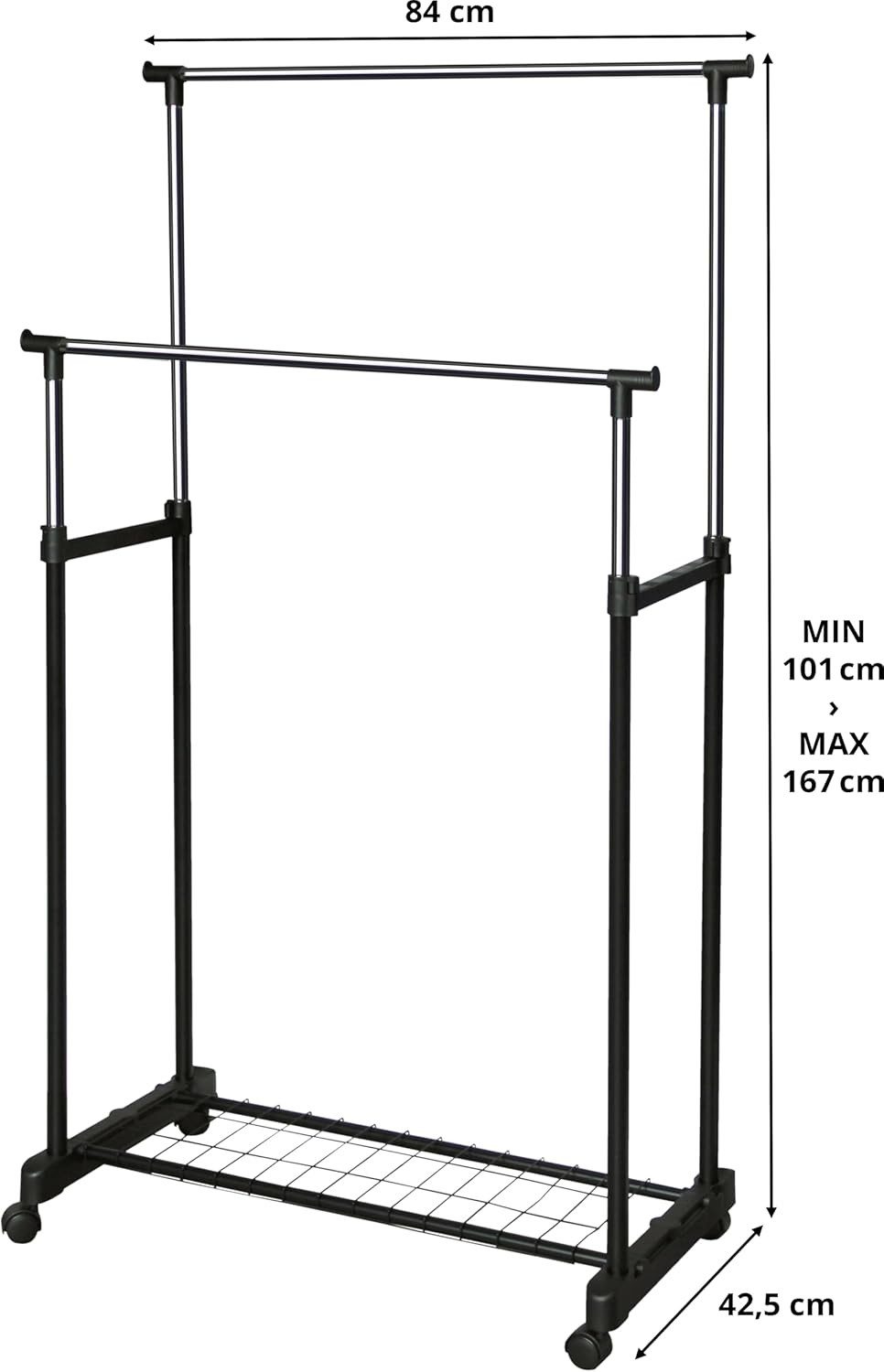 M home Kleiderständer Eve74 Doppel Garderobenständer Kleiderstange Wäschest günstig online kaufen