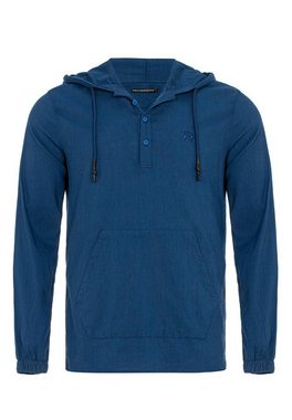 RedBridge Kapuzensweatshirt Manchester im modischen Hemd-Stil