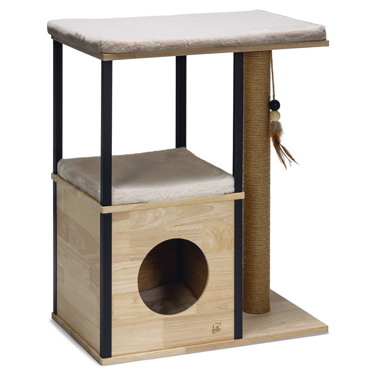 Designed By Lotte Kratzbaum Kratzbaum Nala aus Holz braun