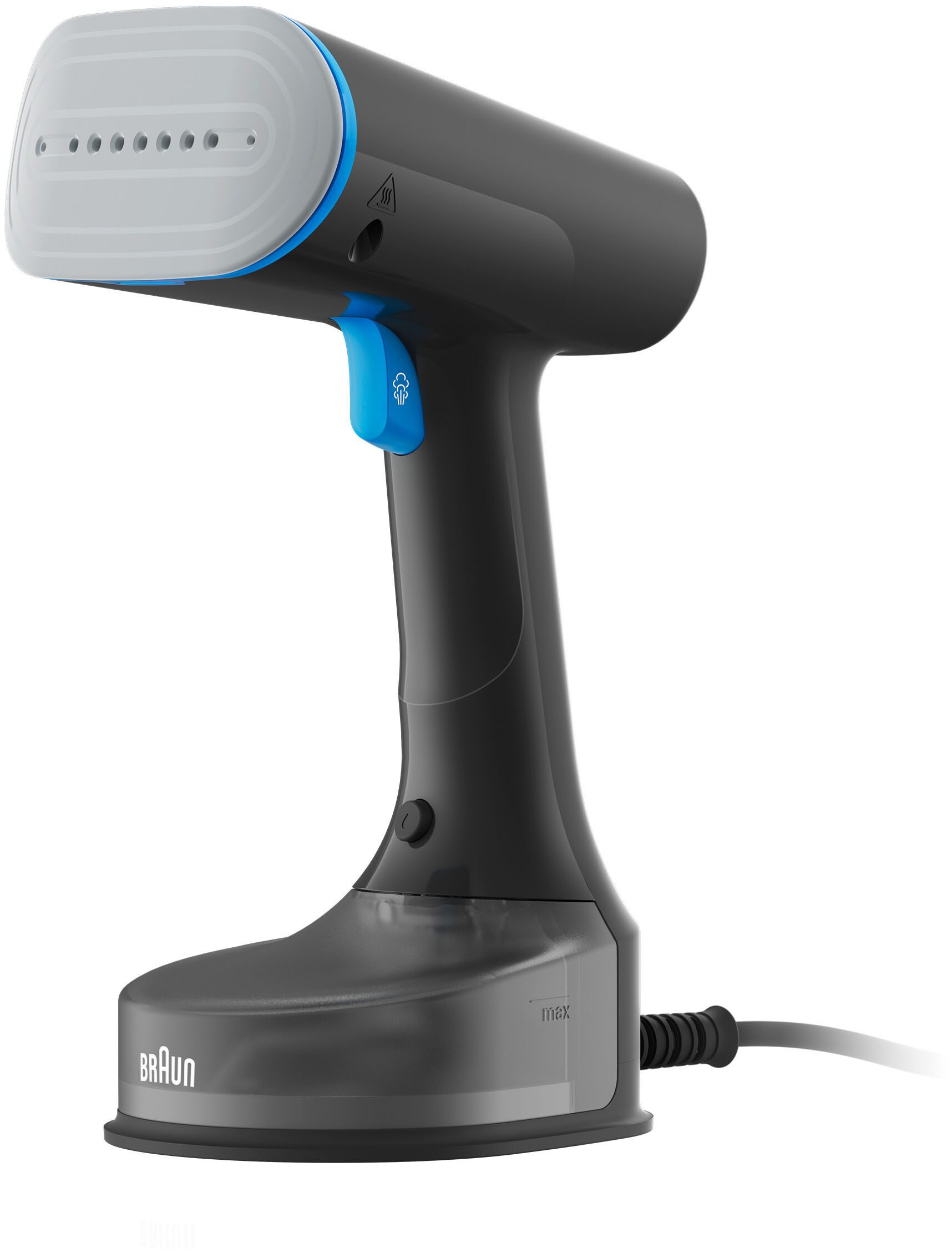 Braun Пар QuickStyle 5 GS 5031 BL - 25 g/min Dampfmenge, 45 Sek. Aufheizzeit, 1200 W, 1.200 W, 150 ml Wassertank, Bürstenaufsatz, 2,5 m Kabel