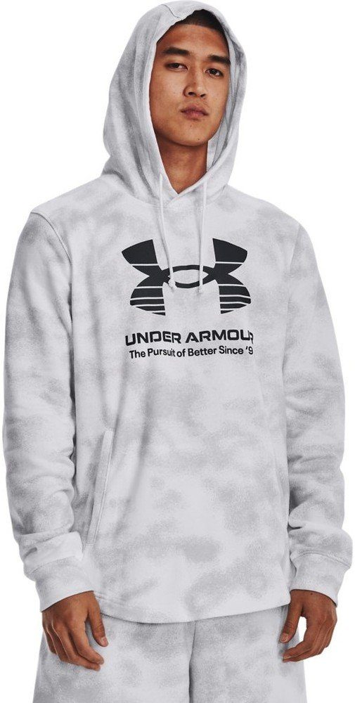 French UA White Under aus Rival 100 Hoodie Kapuzenpullover Terry Armour®