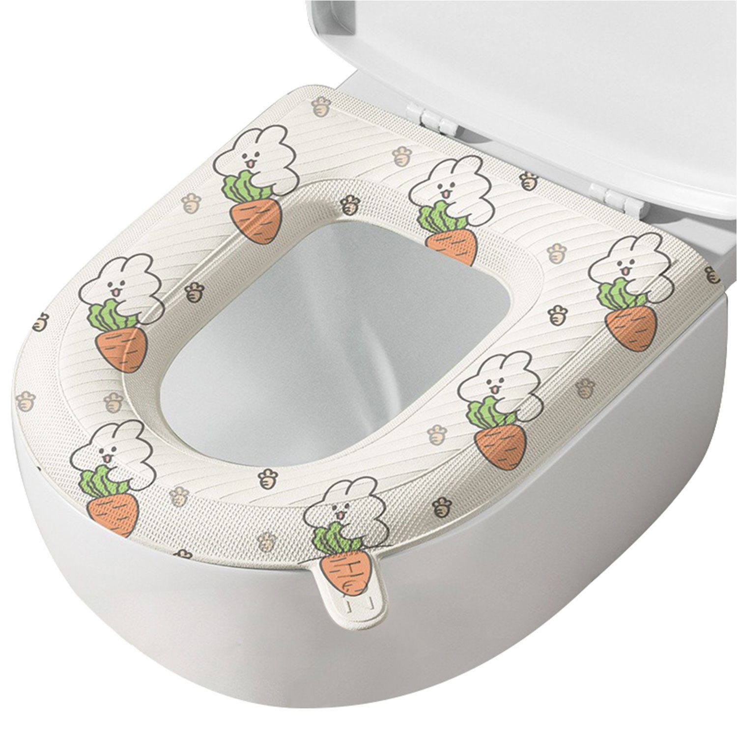 Refttenw Soft-Toilettensitzerhöhung WC-Deckelbezug Wasserdicht Toilettensit günstig online kaufen
