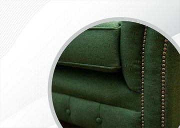 JVmoebel Chesterfield-Sofa Grüner Luxus Chesterfield 4-Sitzer Wohnzimmermöbel Design Neu, Made in Europe