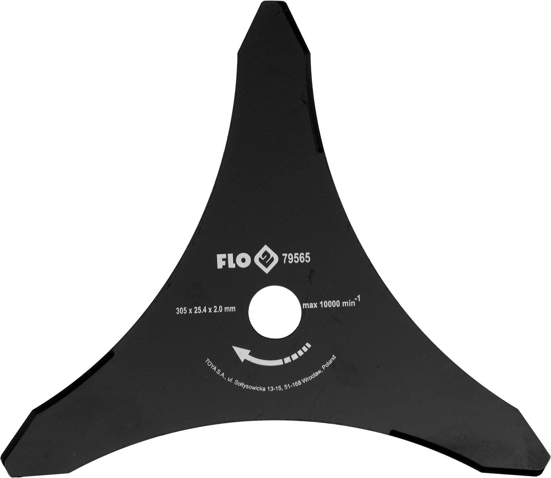 TRIZERATOP Kreissägeblatt Dreizahn-Schneidscheibe für Motorsense 2 mm, 305 mm, 25,4 mm (Dreizahn-Schneidscheibe für Motorsense 2 mm, 305 mm, 25,4 mm)