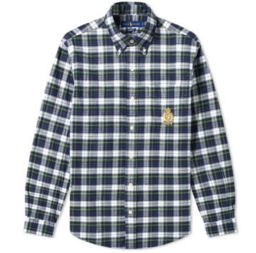 Ralph Lauren Langarmhemd POLO RALPH LAUREN CREST Shirt Karohemd Button Down Check Heritage Wapp