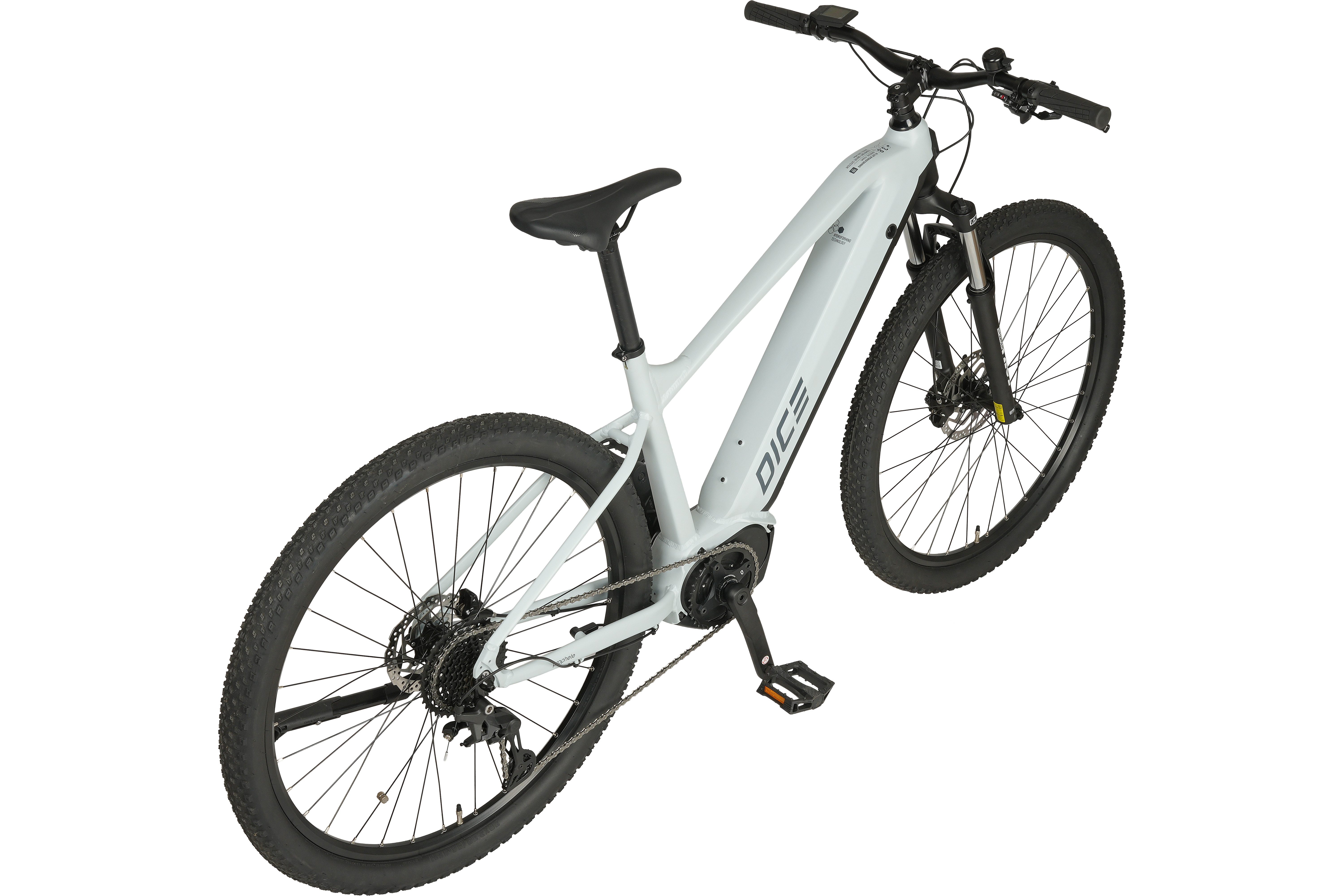 Prophete E-Bike Mountainbike Dice 3.8, 10 Gang Shimano Cues Schaltwerk, Kettenschaltung, Mittelmotor, 540 Wh