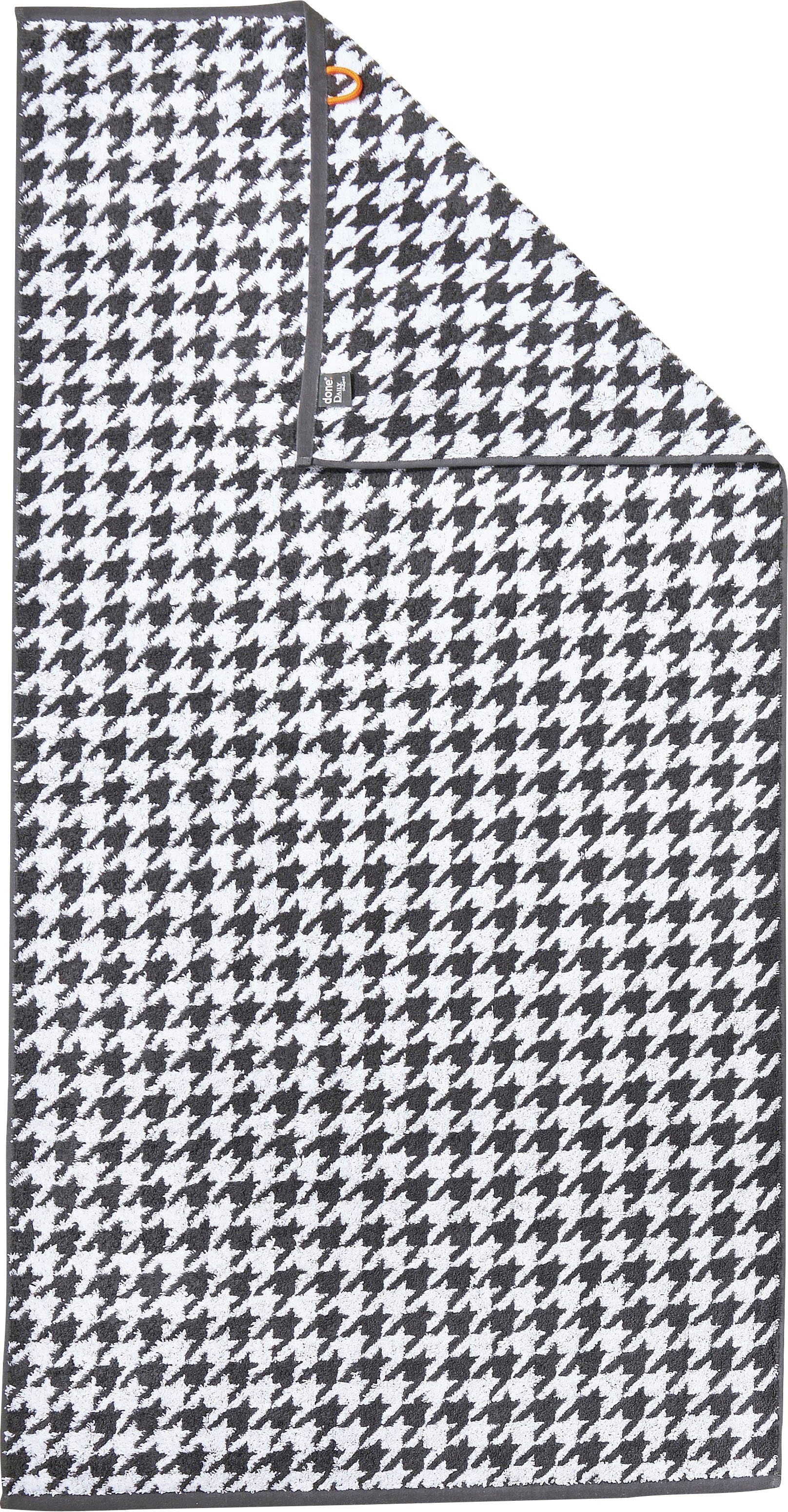done.® Duschtuch Daily Shapes Bird, Jacquard-Walkfrottier (1-St), Jacquardgewebe, modernes Muster