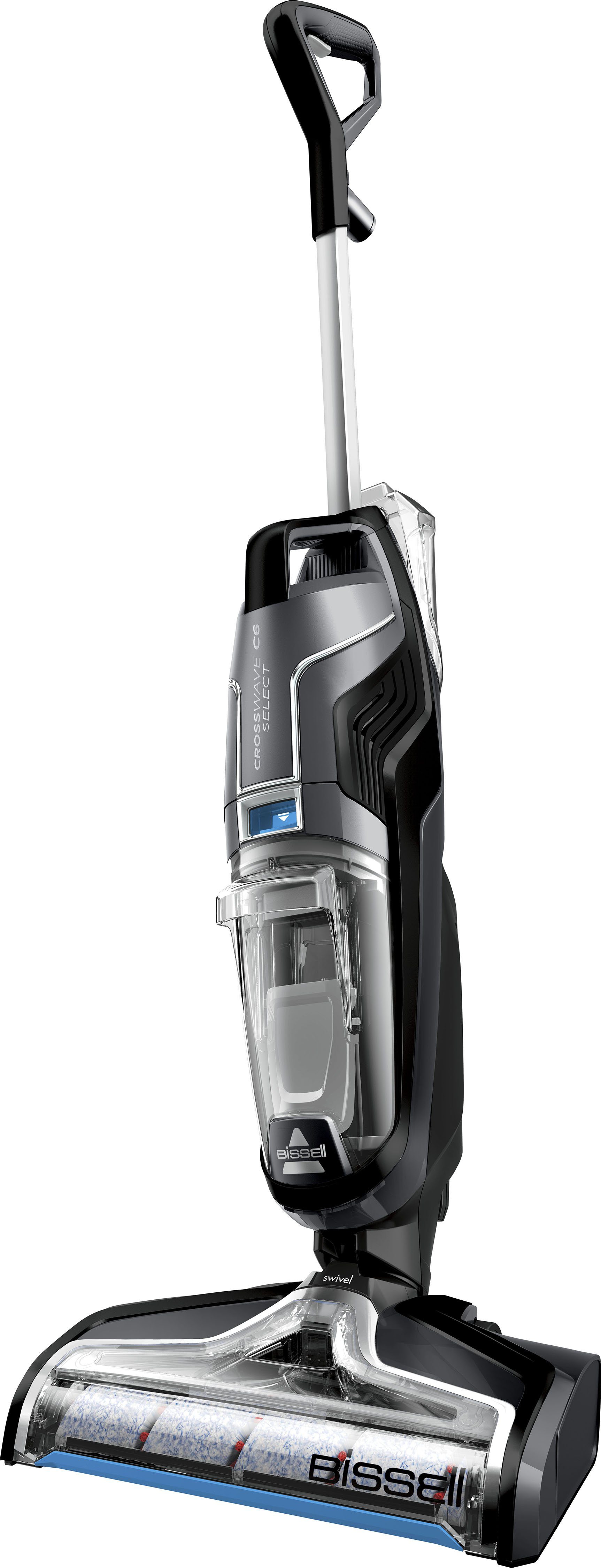 Bissell Nass-Trocken-Sauger 3569N, CrossWave C6 Cordless Select, starke Saugkraft, 255 W, beutellos, kabellos, Dual-Tank, saugen, wischen, trocknen, Mehrflächenreiniger