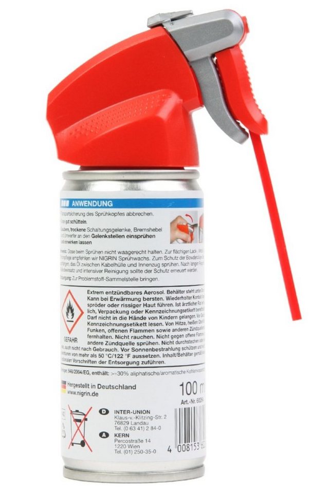 Thumbnail - NIGRIN Multifunktionsöl Reinigungs- und Pflegeöl Fahrräder 100ml