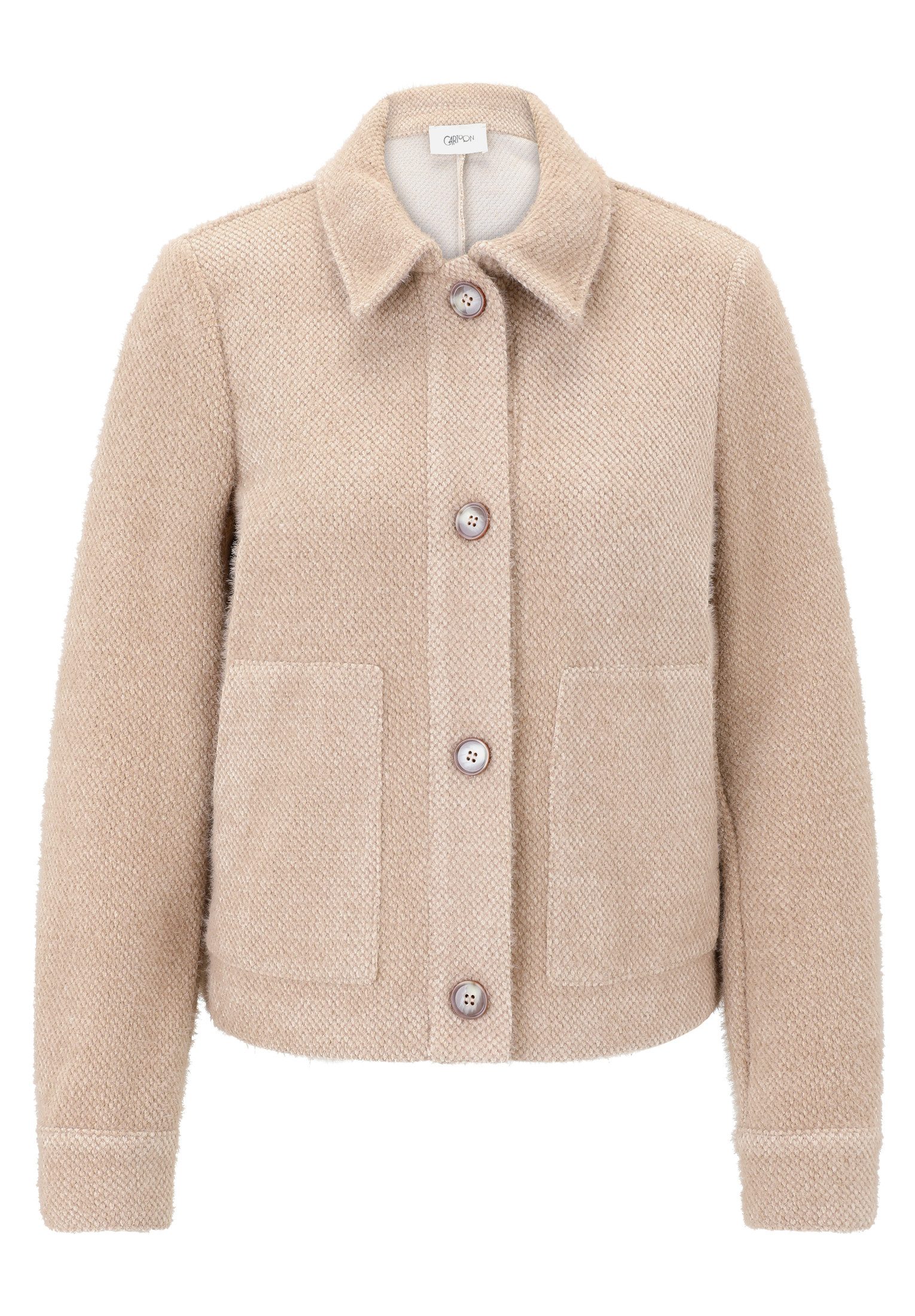 Cartoon Jackenblazer Damen Casual-Jacke mit aufgesetzten Taschen günstig online kaufen