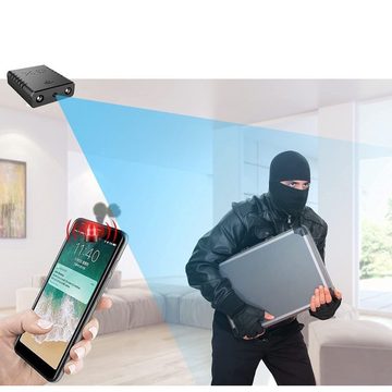 FeelGlad »Kleinste Wi-Fi-Sicherheitskamera, USB, drahtlos, tragbare Fernbedienung, HD1080P, mit Nachtsicht, Bewegungserkennung, Cloud-Speicher« Überwachungskamera (Economy-Set, 1* Kamera)