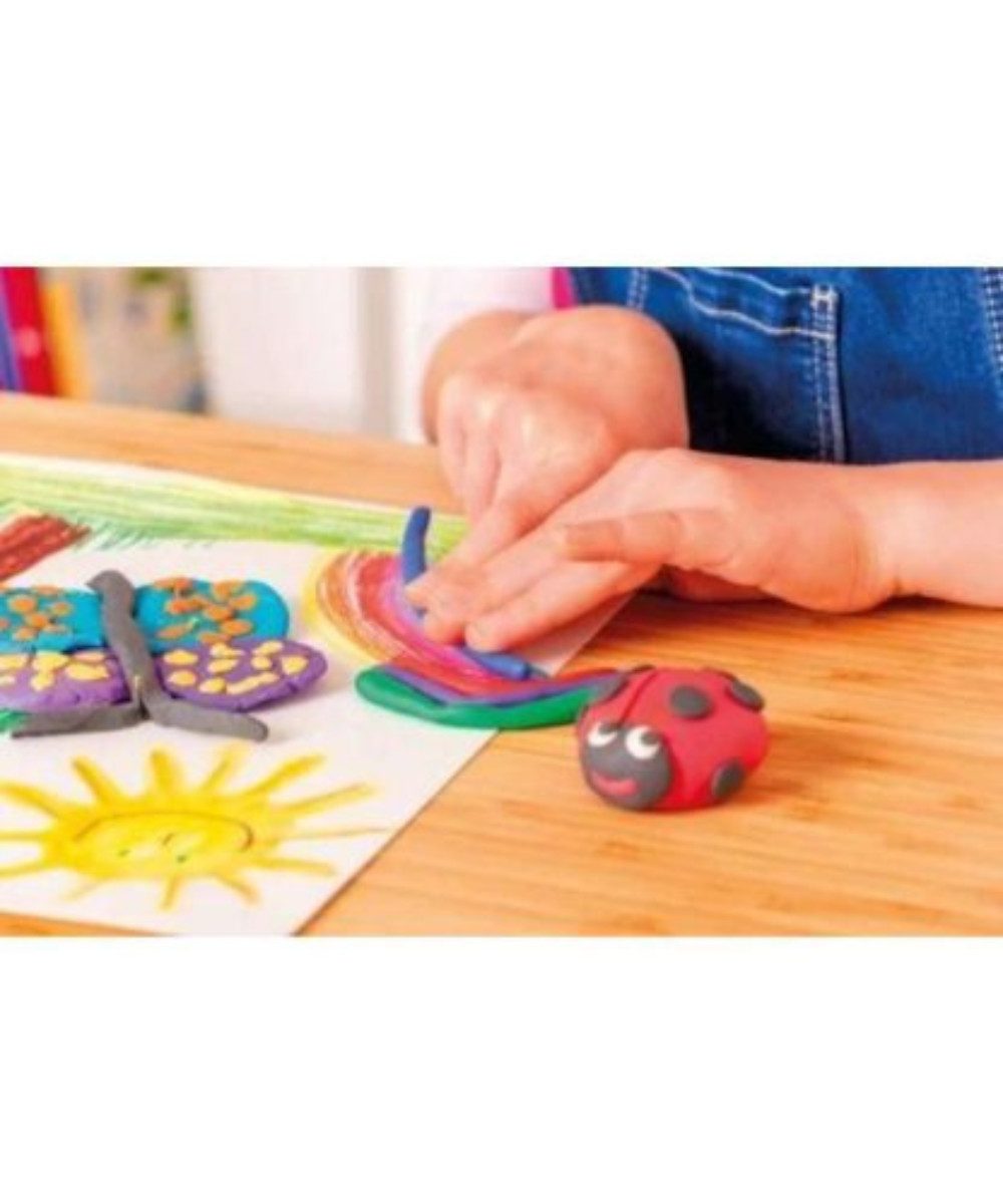 Pelikan Knete Pelikan Kinderknete Creaplast, 9 Farben (Packung, 9-tlg., Kinderknete), Verpackung: 9 Farben im roten Etui