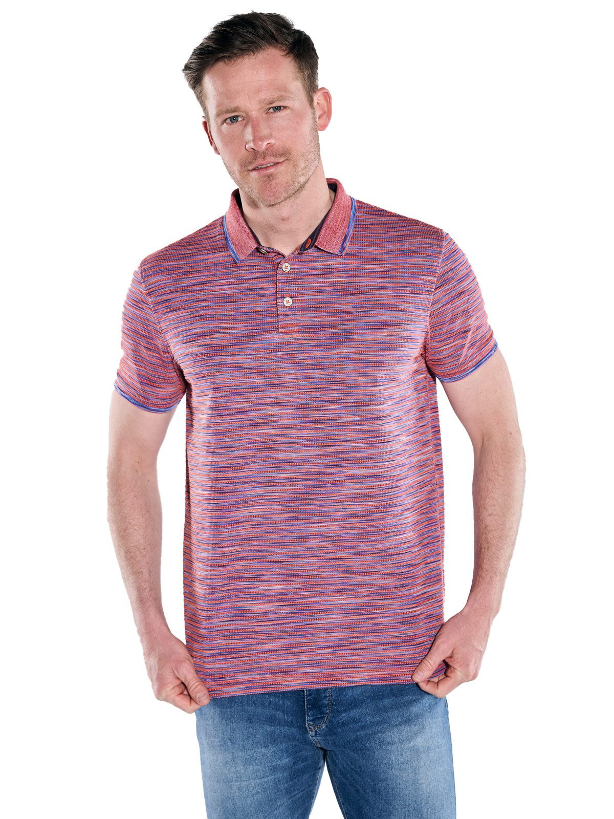 Engbers Poloshirt Polo-Shirt meliert günstig online kaufen