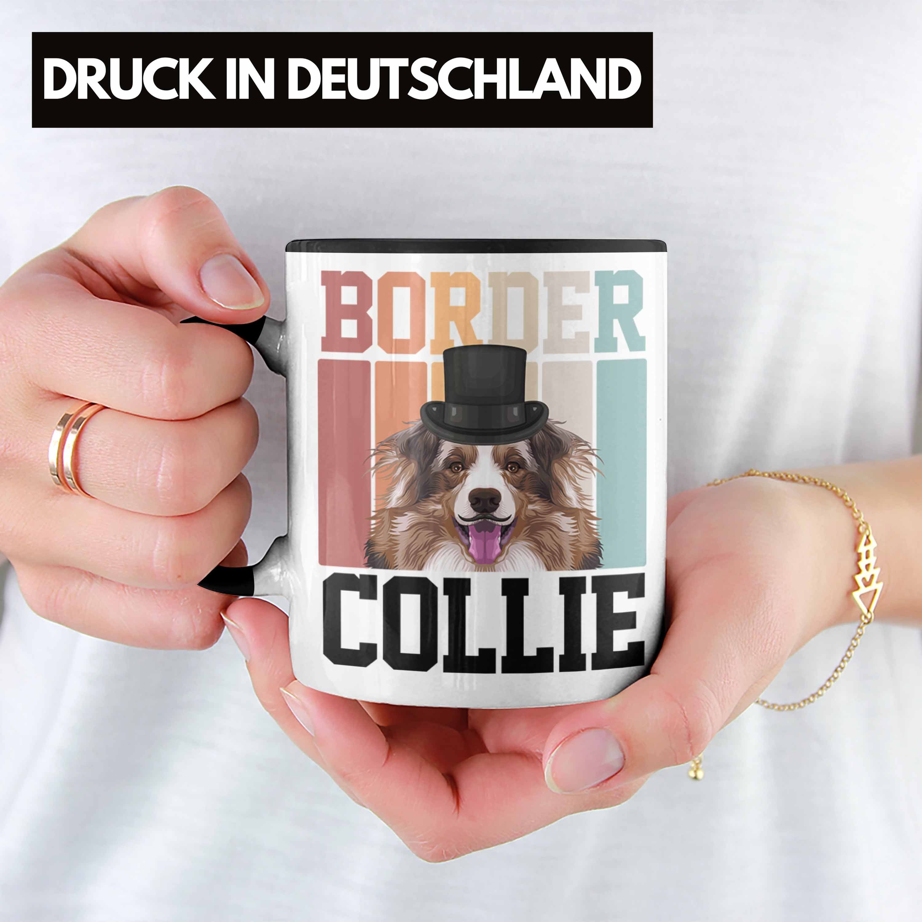 Besitzer Tasse Schwarz Lustiger Trendation Geschenkidee Spruch Tasse Re Collies Geschenk Border