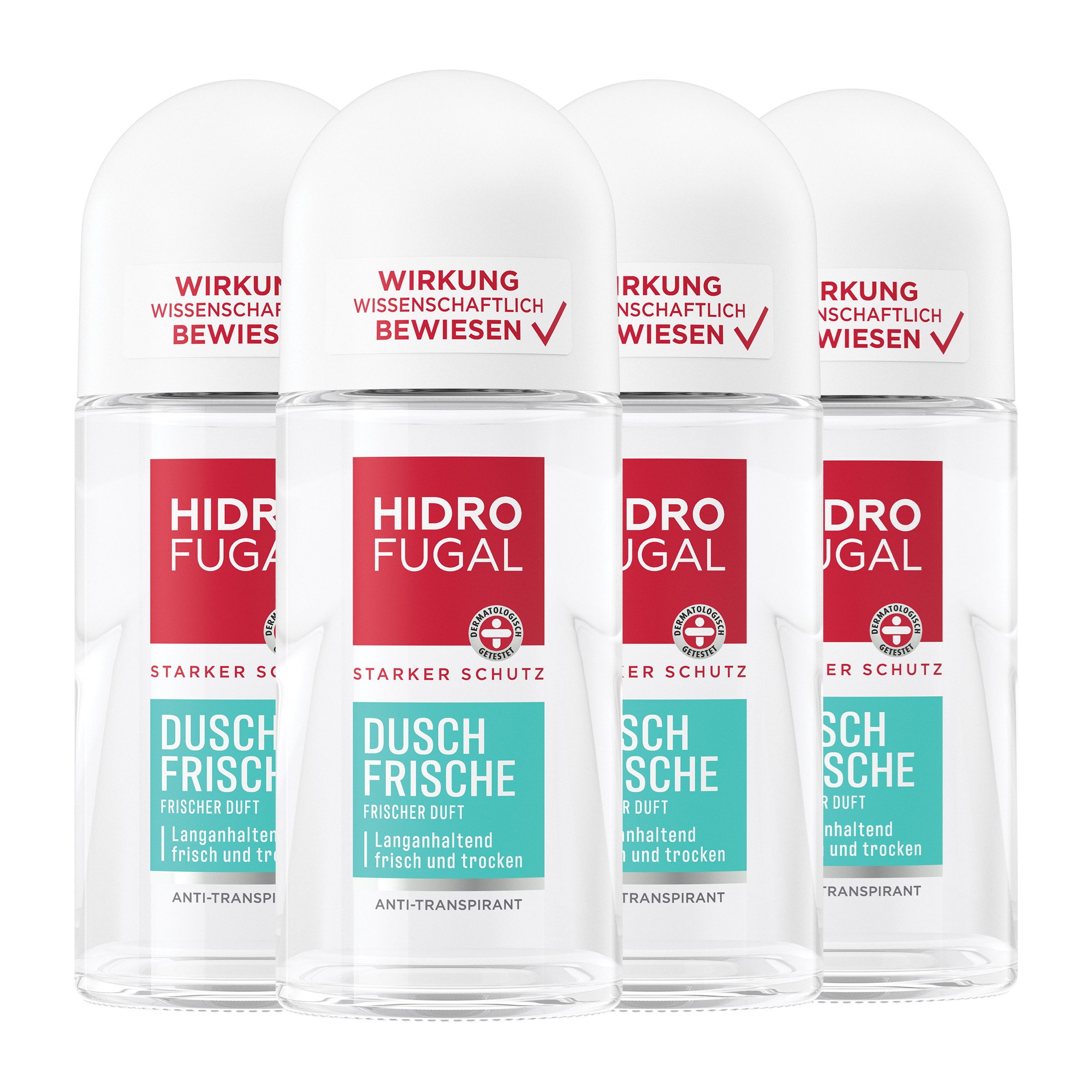 Deo-Roller Deo Dusch Frische Roll-On, 4 x 50ml