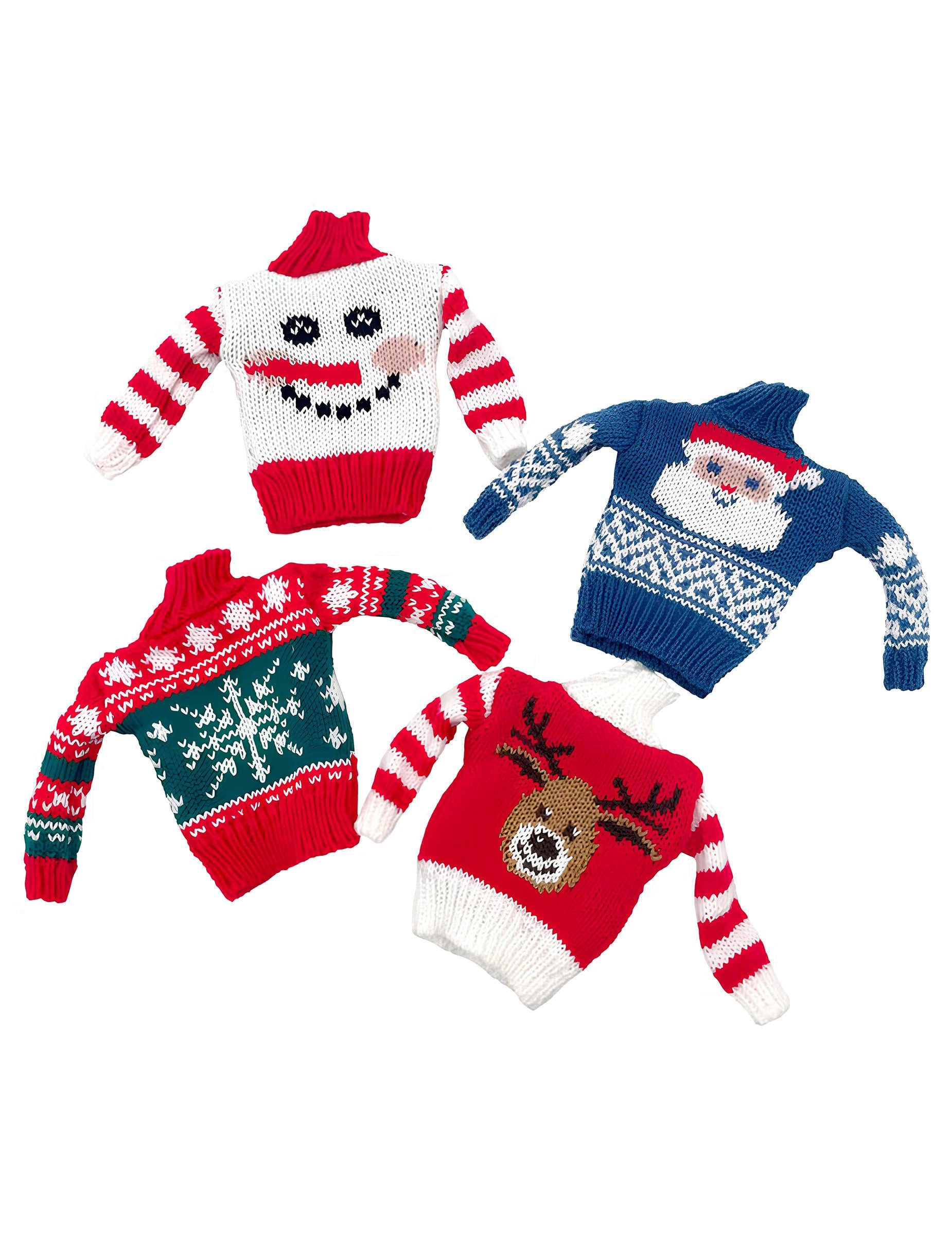 CHAKS Kostüm Weihnachts Pullover für Wichtel Puppe Elf zufälliges Modell