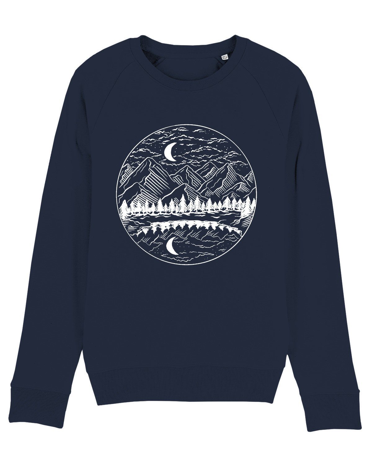 wat? Apparel Sweatshirt Mountains by night (1-tlg) dunkelblau | Sweatshirts