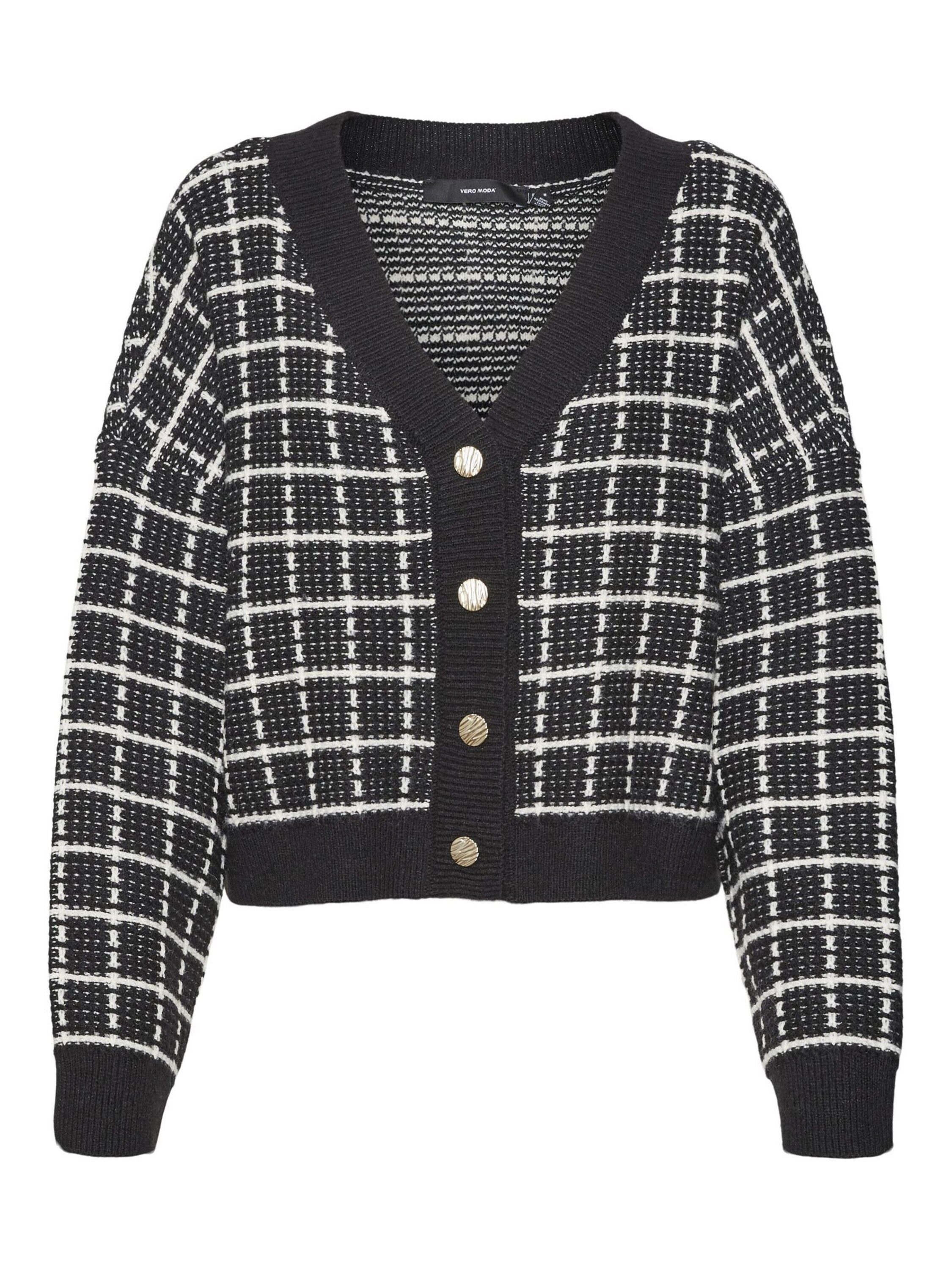 Vero Moda Strickjacke VMKIA (1-tlg) Plain/ohne Details