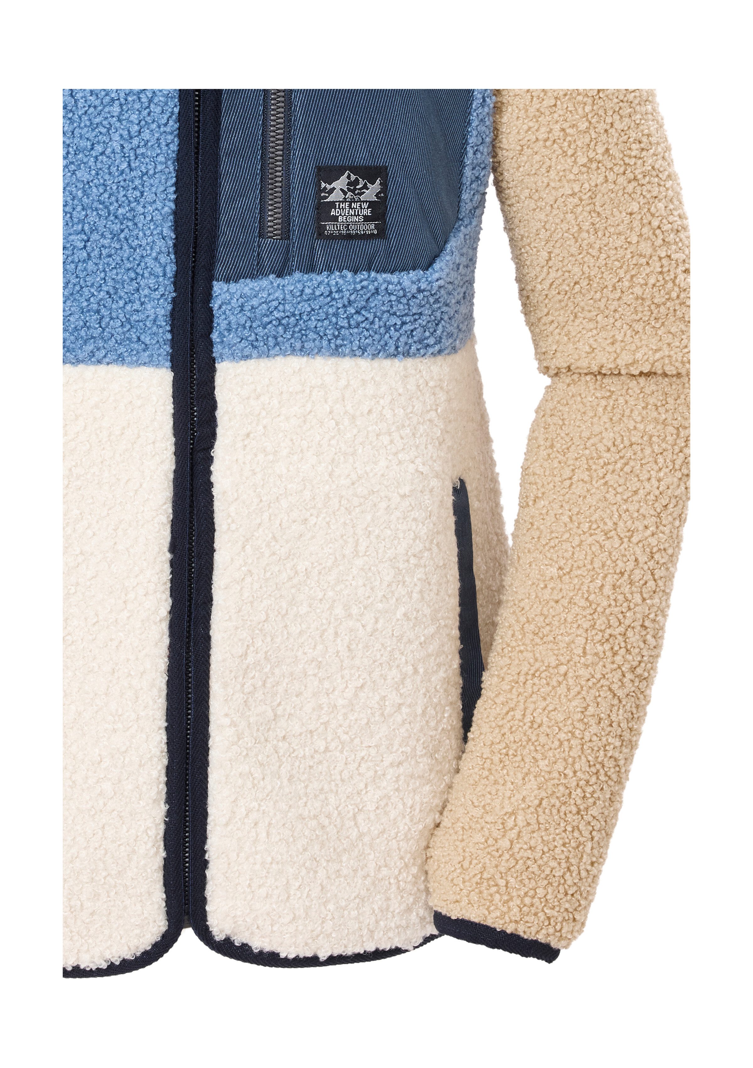 Killtec Fleecejacke KOW 141 GRLS FLC JCKT Weiche Sherpa Fleecejacke mit Kinnschutz und Stauraum – Bild 4 von 5