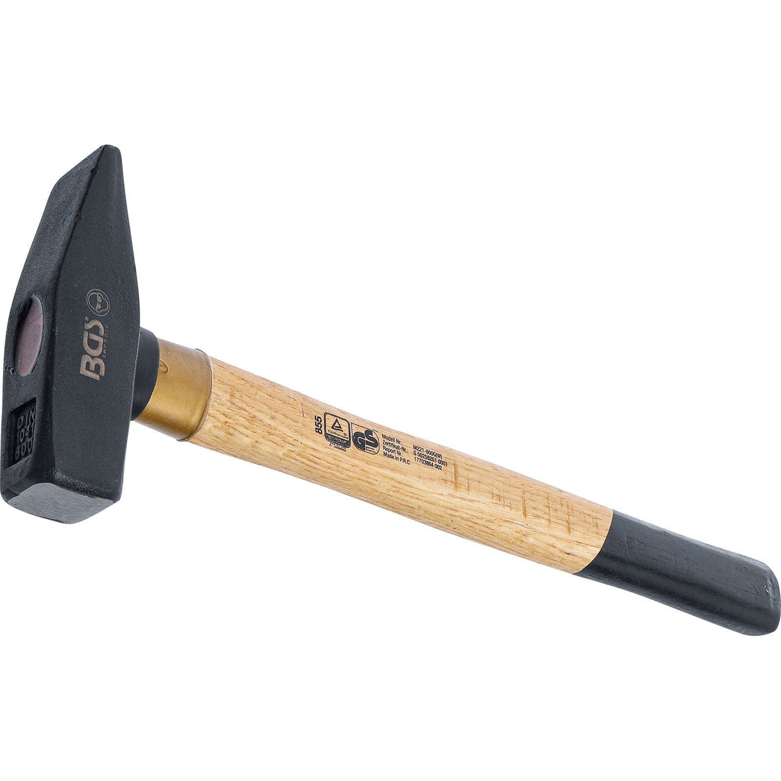 BGS Hammer BGS Schlosserhammer Holz-Stiel DIN 1041 800 g - 855