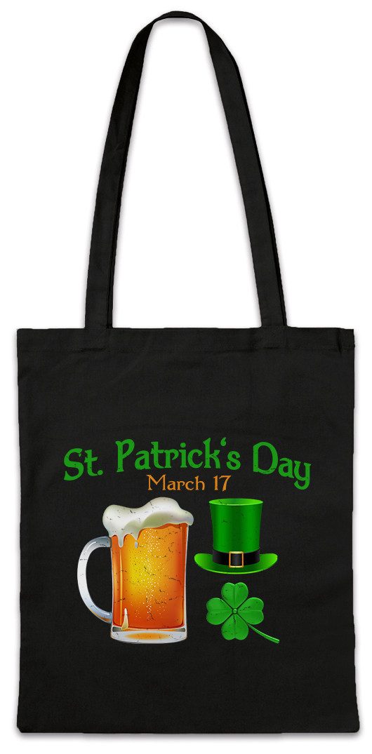 Beuteltasche St. Patrick's Day Stofftasche Irland Ireland Green Pub Bier Whiskey
