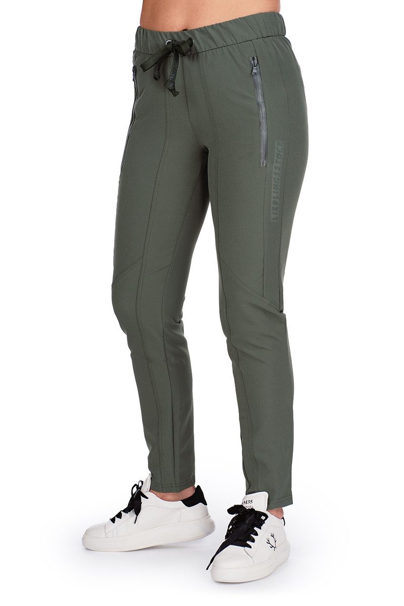 Lieblingsstück Традиционные джинсы Damen Hose - FERNANDO - khakigrün