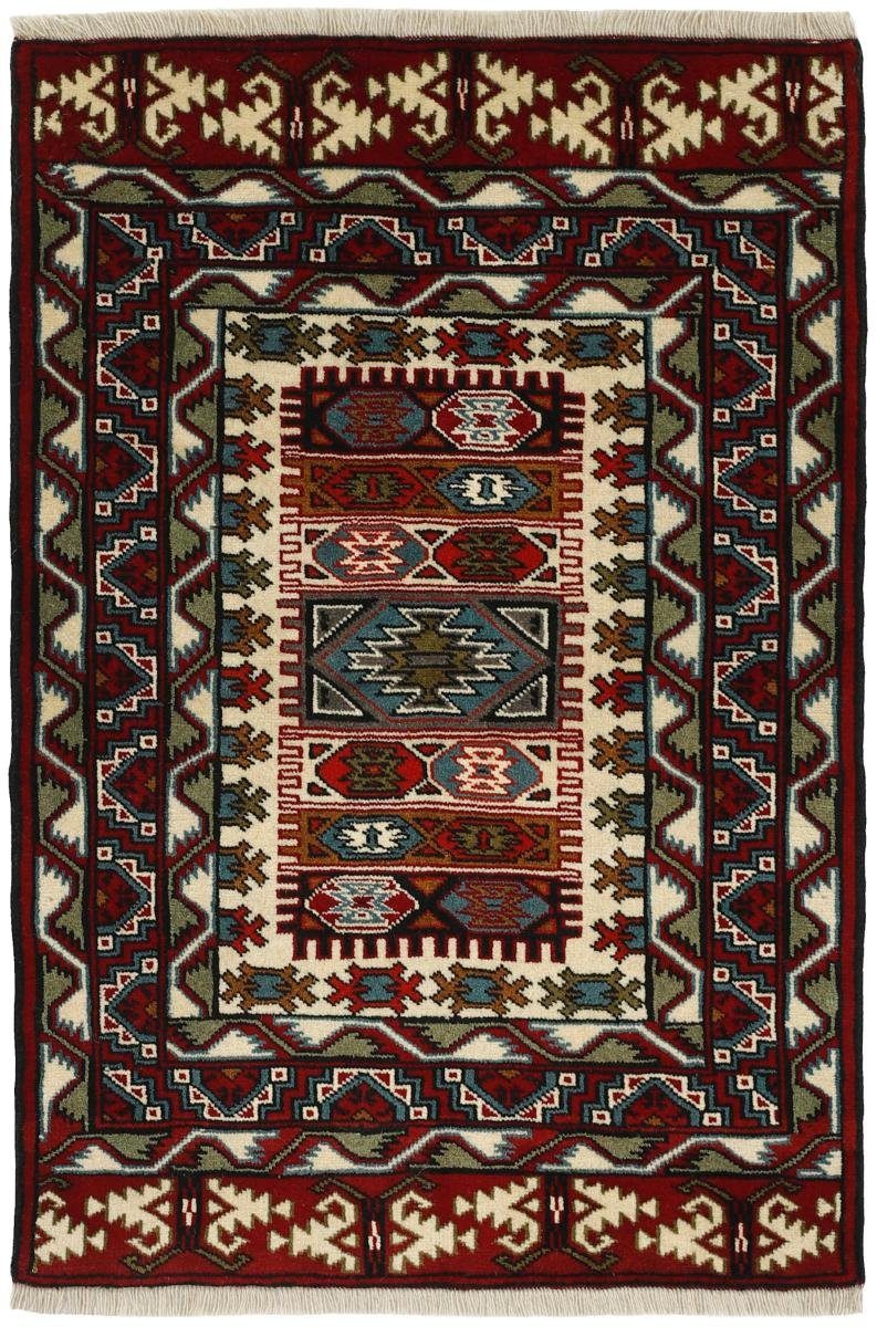 Orientteppich Turkaman 80x119 Handgeknüpfter Orientteppich / Perserteppich, Nain Trading, rechteckig, Höhe: 6 mm