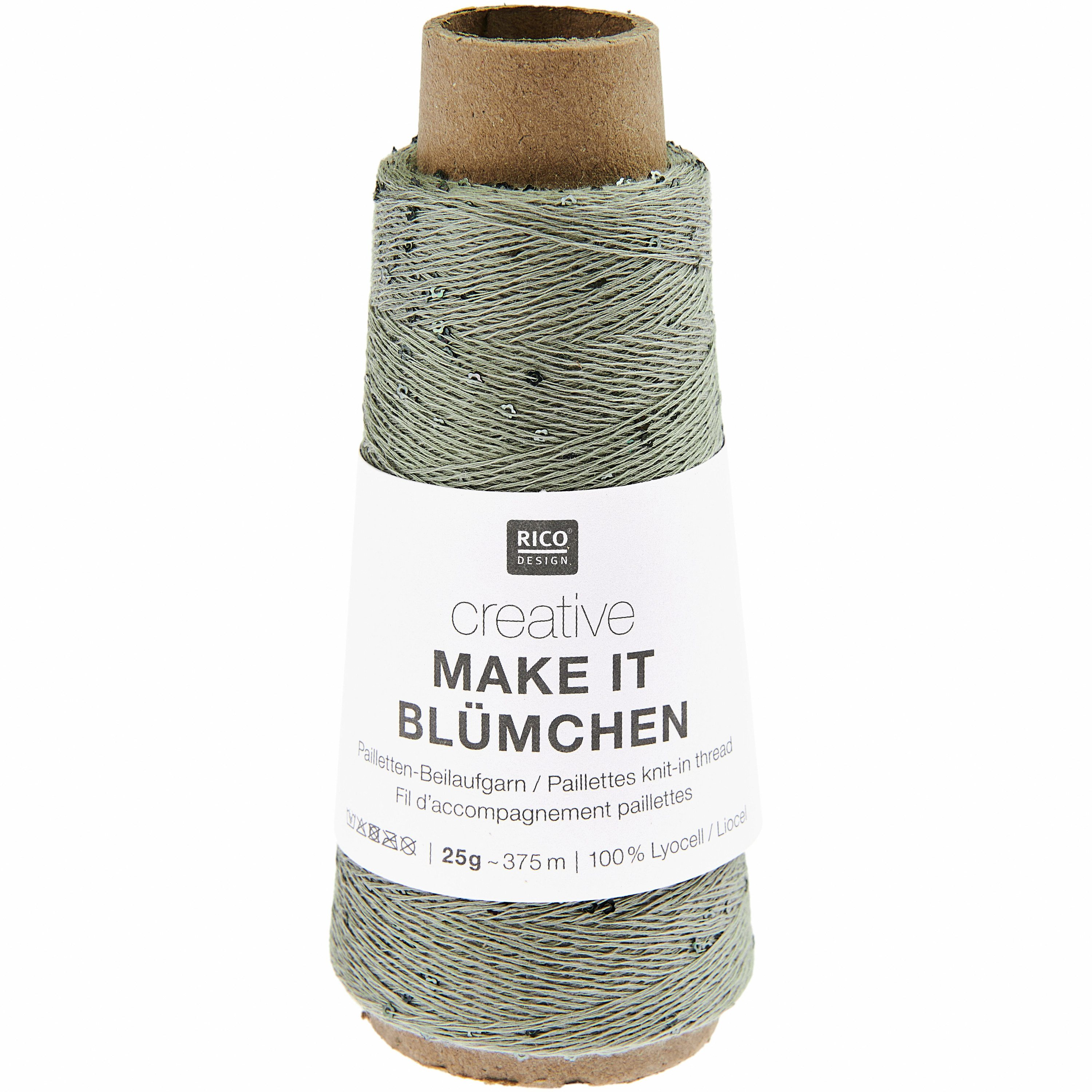 Rico Design Make It Blümchen Häkelwolle, 25 g, 375 m