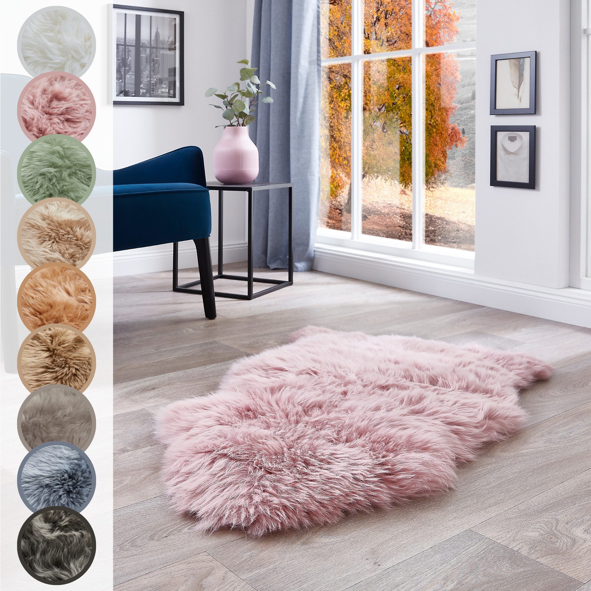 LUXOR living Fellteppich Schaffell Namika, fellförmig, günstig online kaufen