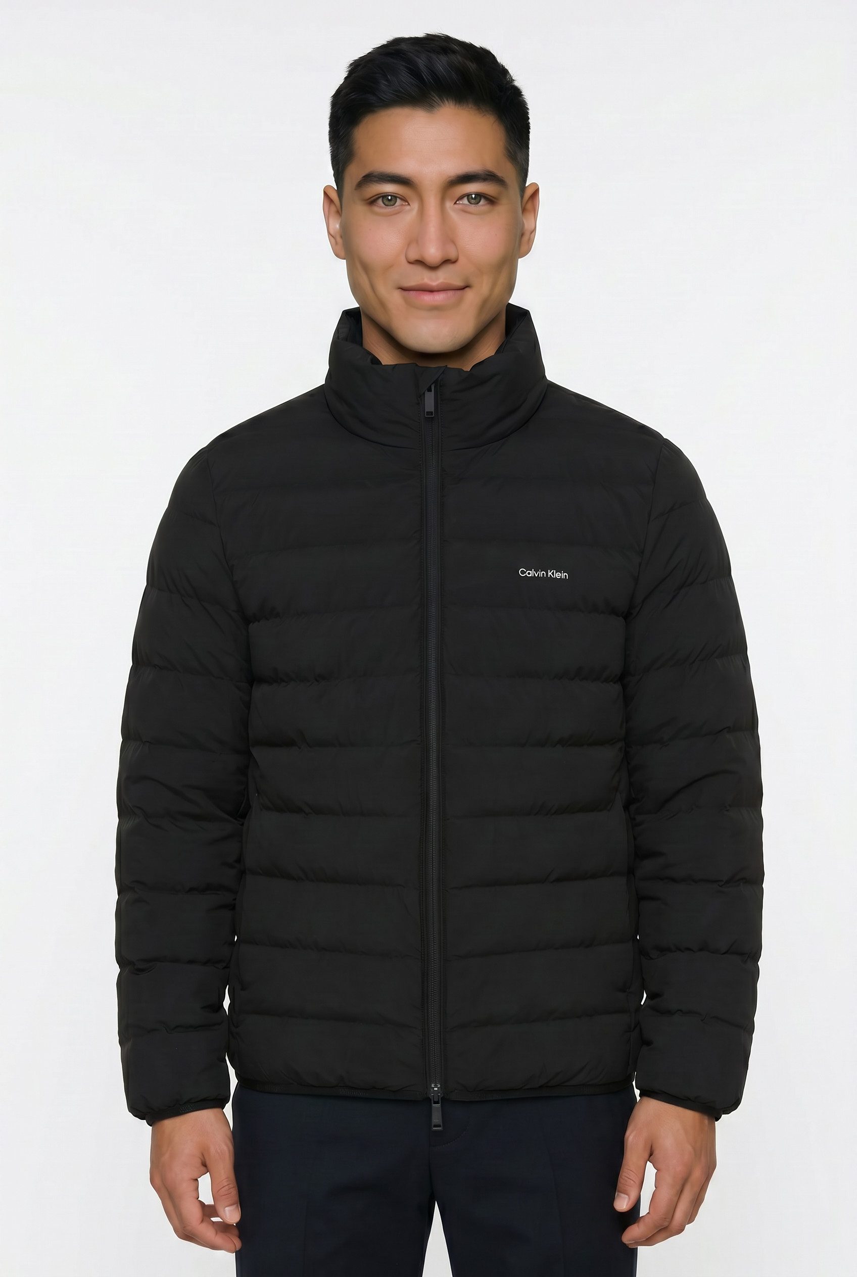 Calvin Klein Steppjacke Stehkragen, 2-Wege-Zipper, Regular Fit