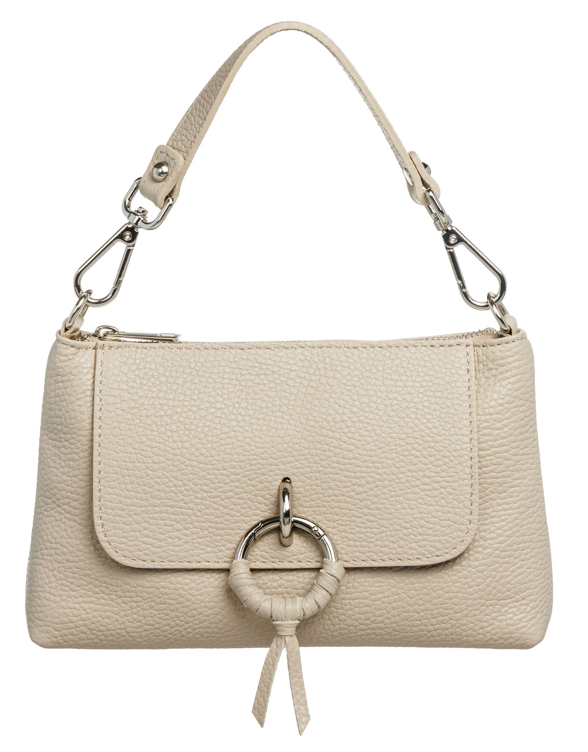 Caspar Umhängetasche Elegante Leder Umhängetasche Damen Clutch No.851, leicht, elegant & unempfindlich - 100% Echtleder - Handmade in Italy